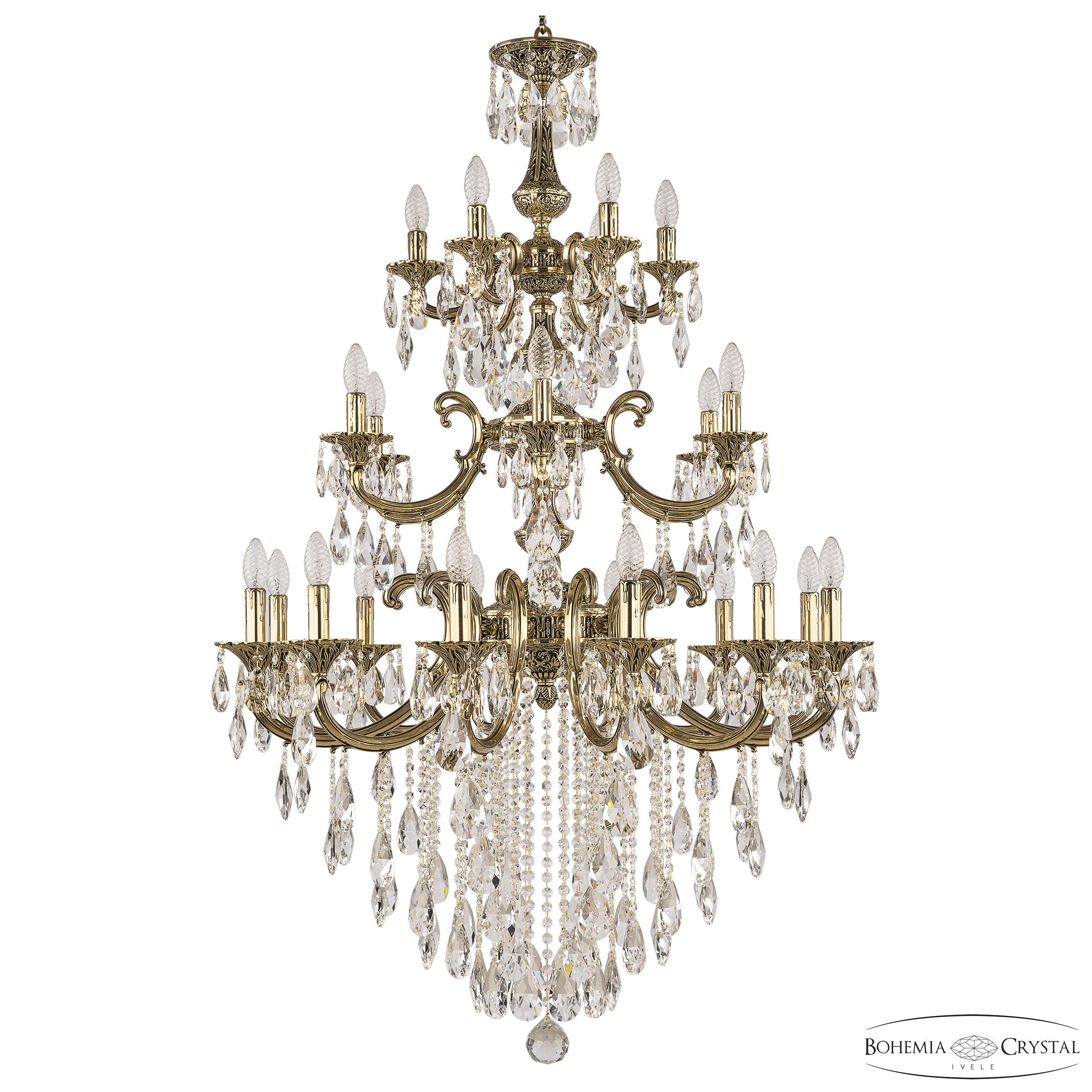 Подвесная хрустальная люстра 7209 Bohemia 72109/12+6+6/300/3d B GB