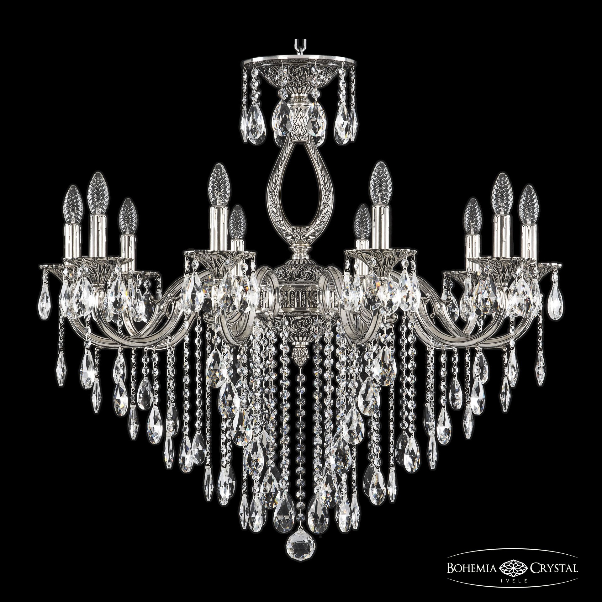 Подвесная хрустальная люстра 7201 Bohemia 72301/10/300 B NB