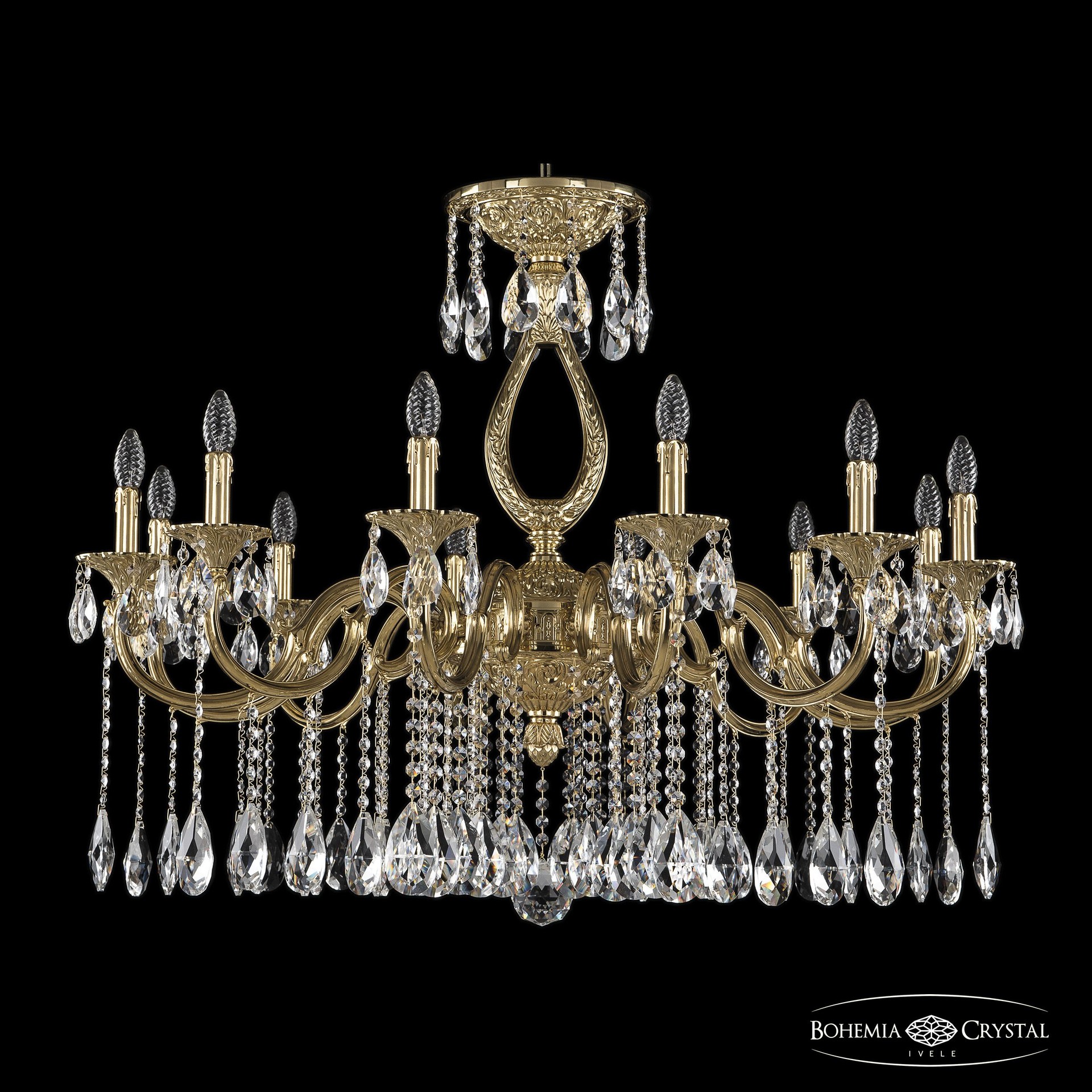 Подвесная хрустальная люстра 7201 Bohemia 72301/12/360 A G