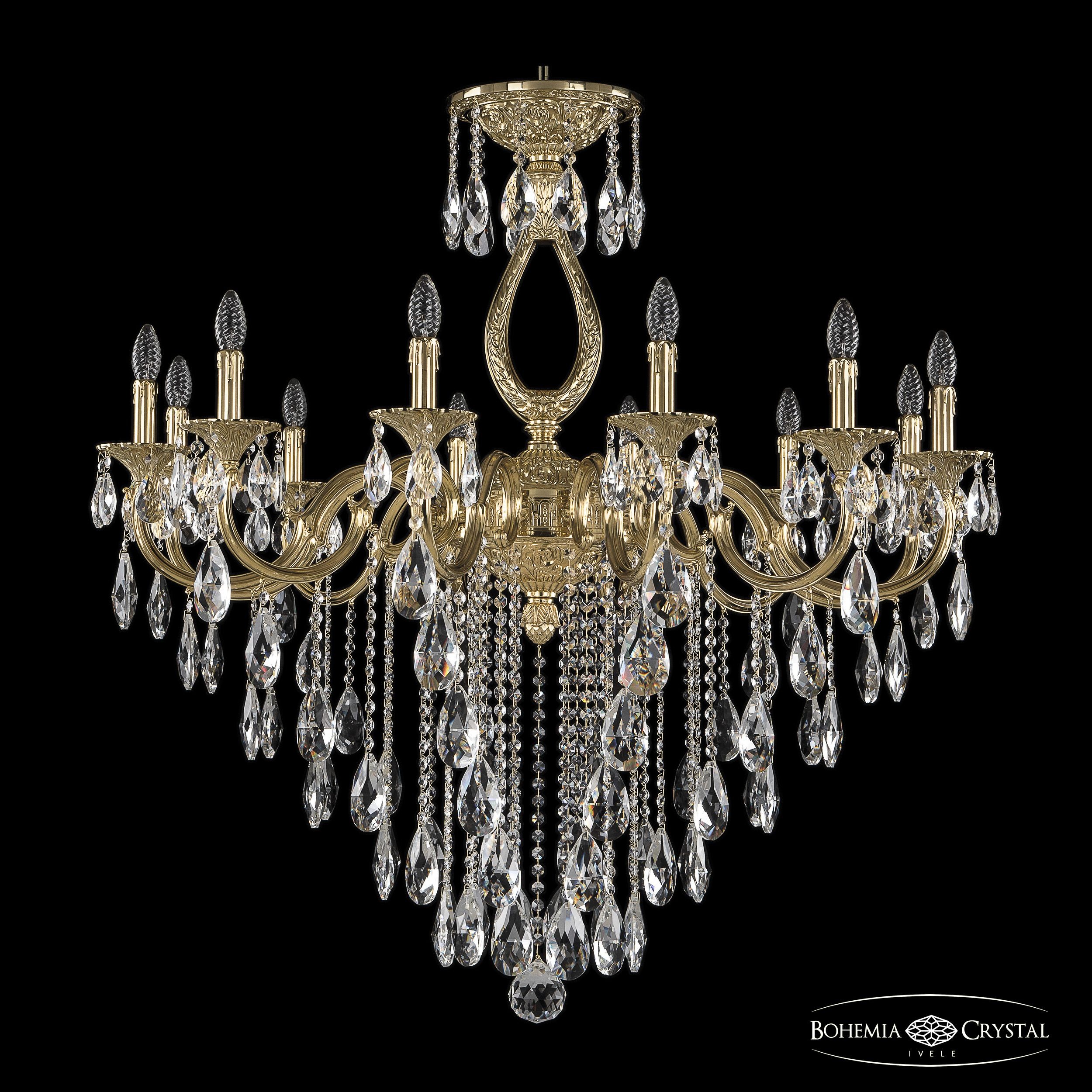 Подвесная хрустальная люстра 7201 Bohemia 72301/12/360 B G