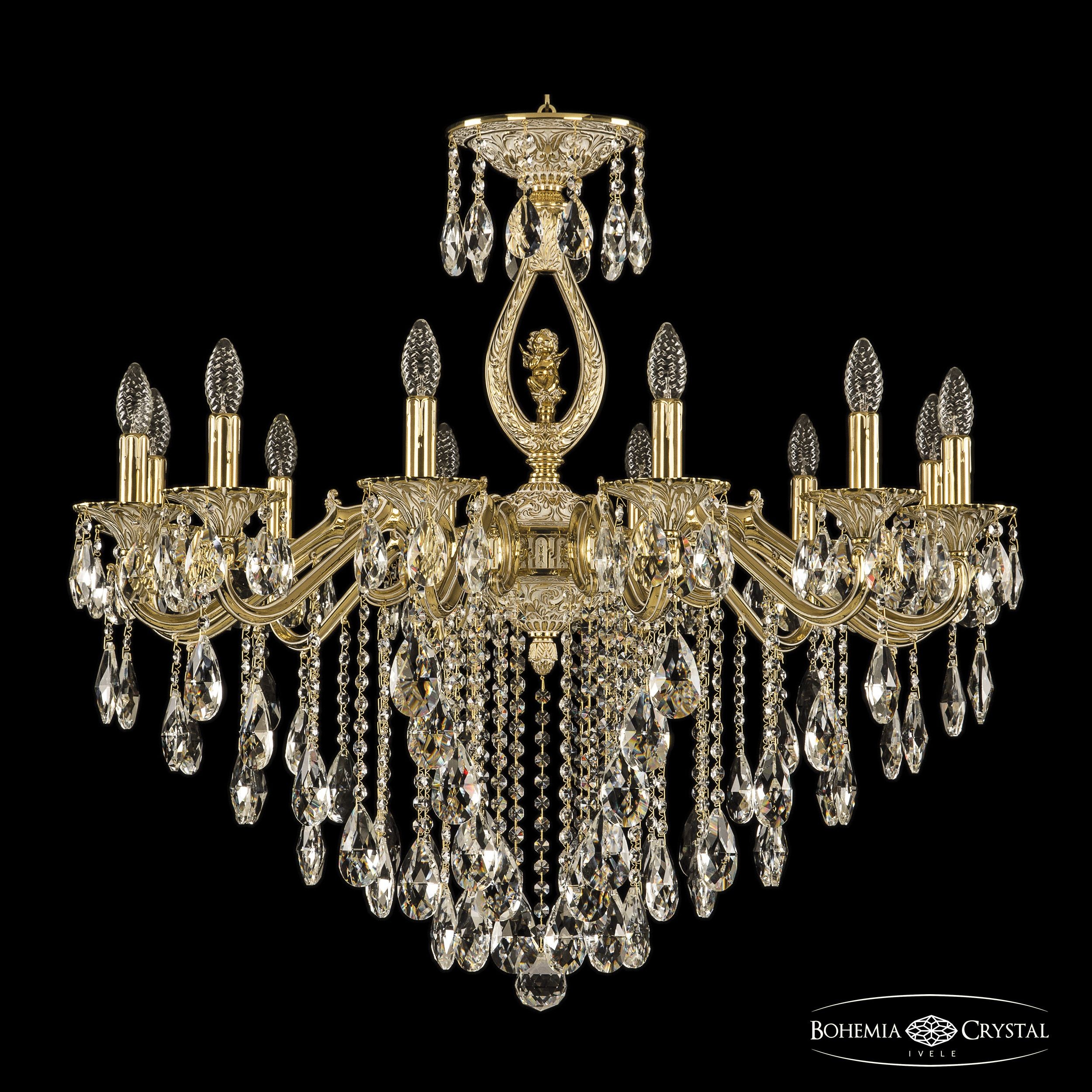Подвесная хрустальная люстра 7202 Bohemia 72402/12/300 B GW FA3B