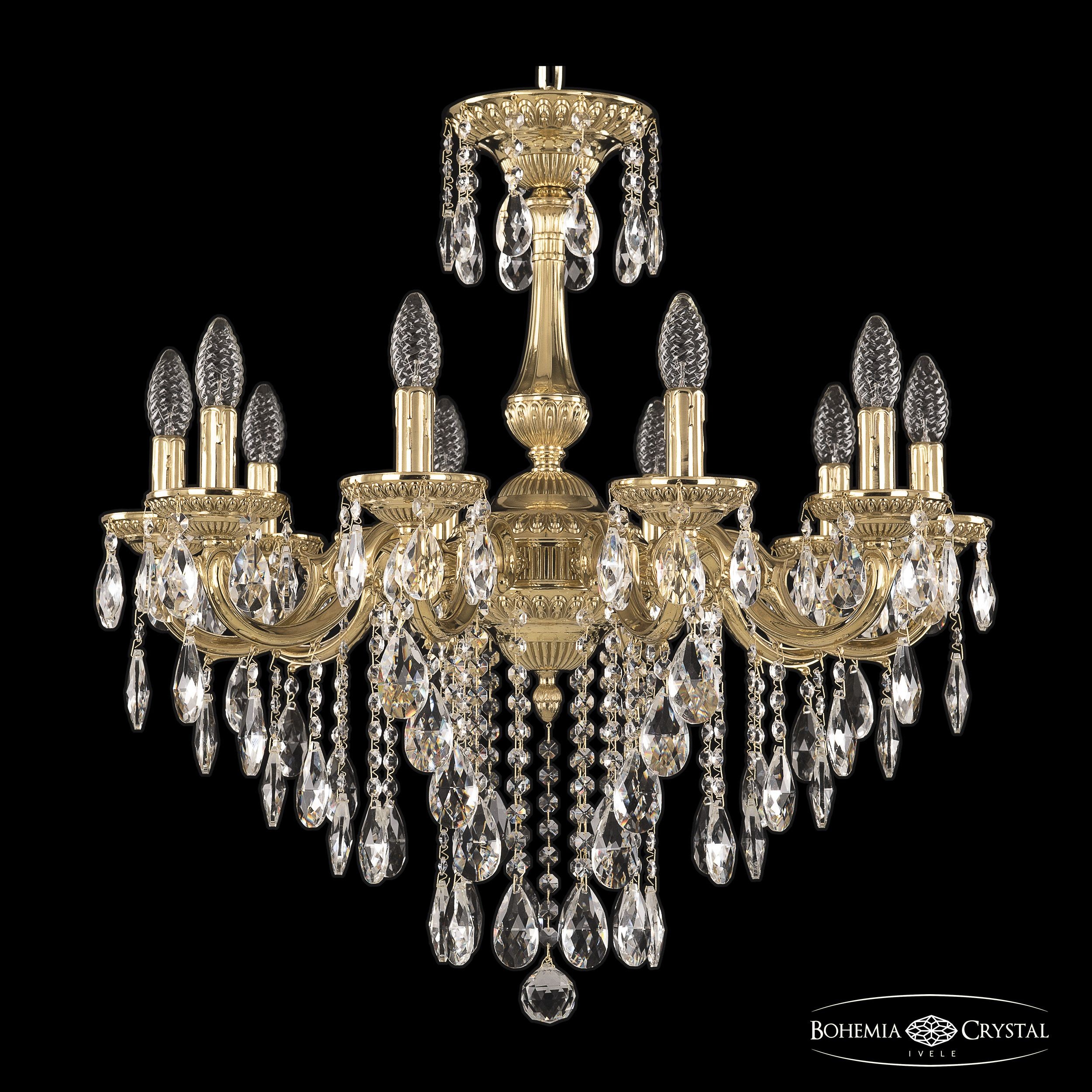 Подвесная хрустальная люстра 7501 Bohemia 75101/10/210 B G