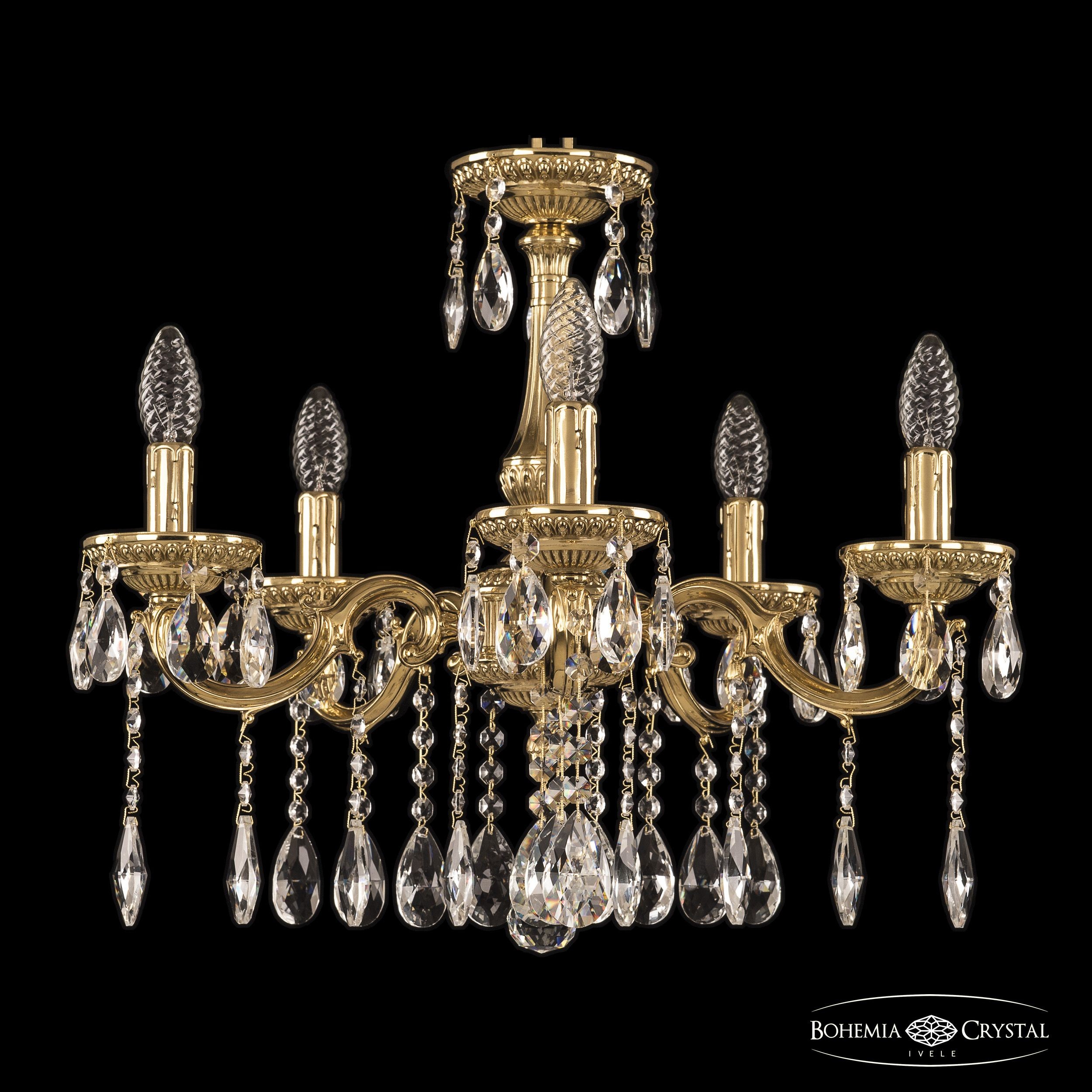Подвесная хрустальная люстра 7501 Bohemia 75101/5/175 A G