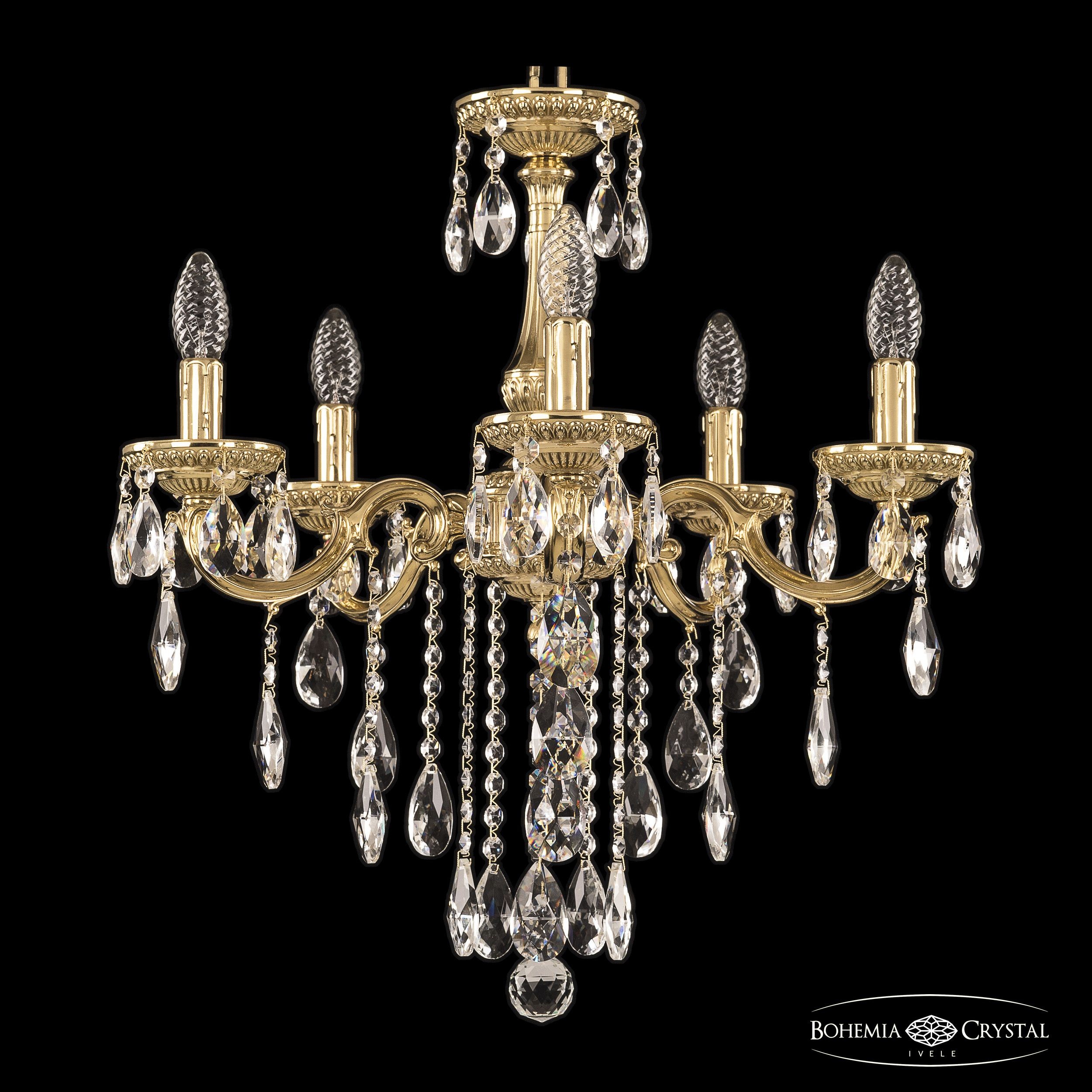 Подвесная хрустальная люстра 7501 Bohemia 75101/5/175 B G