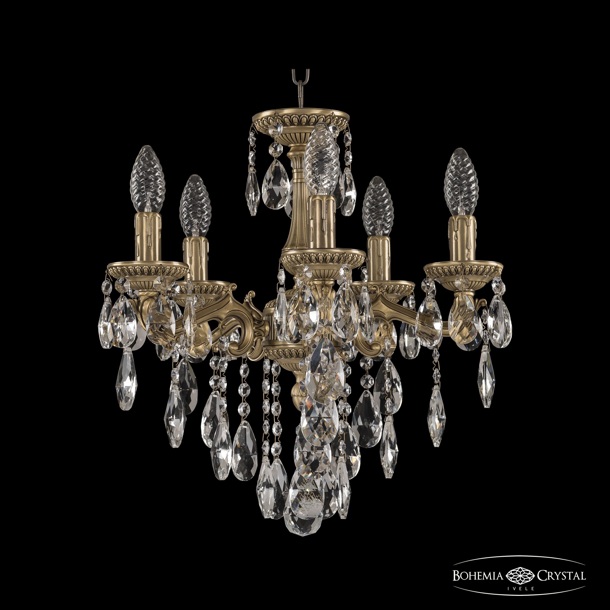 Подвесная хрустальная люстра 7502 Bohemia 75102/5/125 B FP