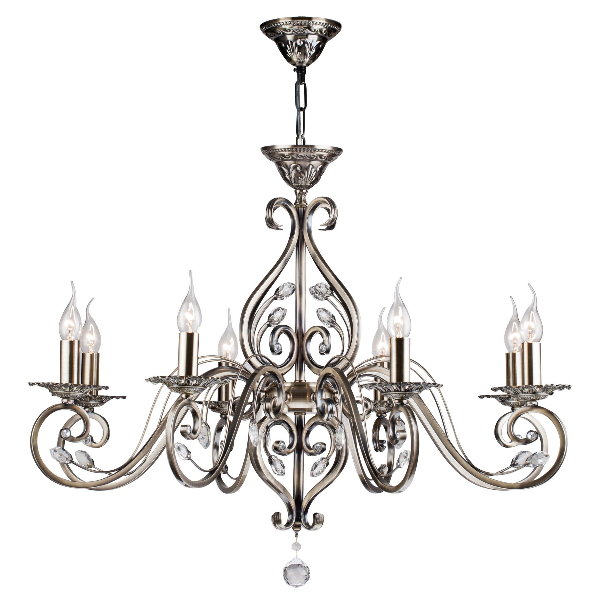 Подвесная хрустальная люстра Leaves Maytoni RC109-PL-08-R