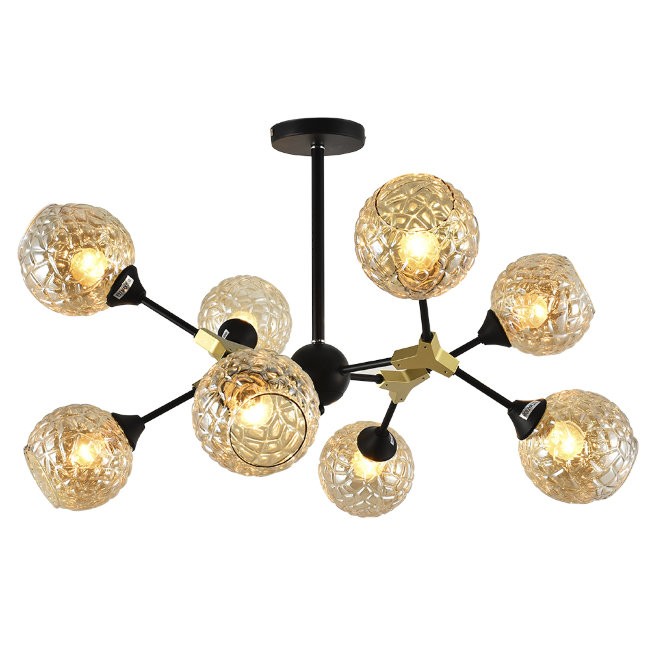 Потолочная люстра Seven Fires Хелена SF3307/8C-MBK-CGD