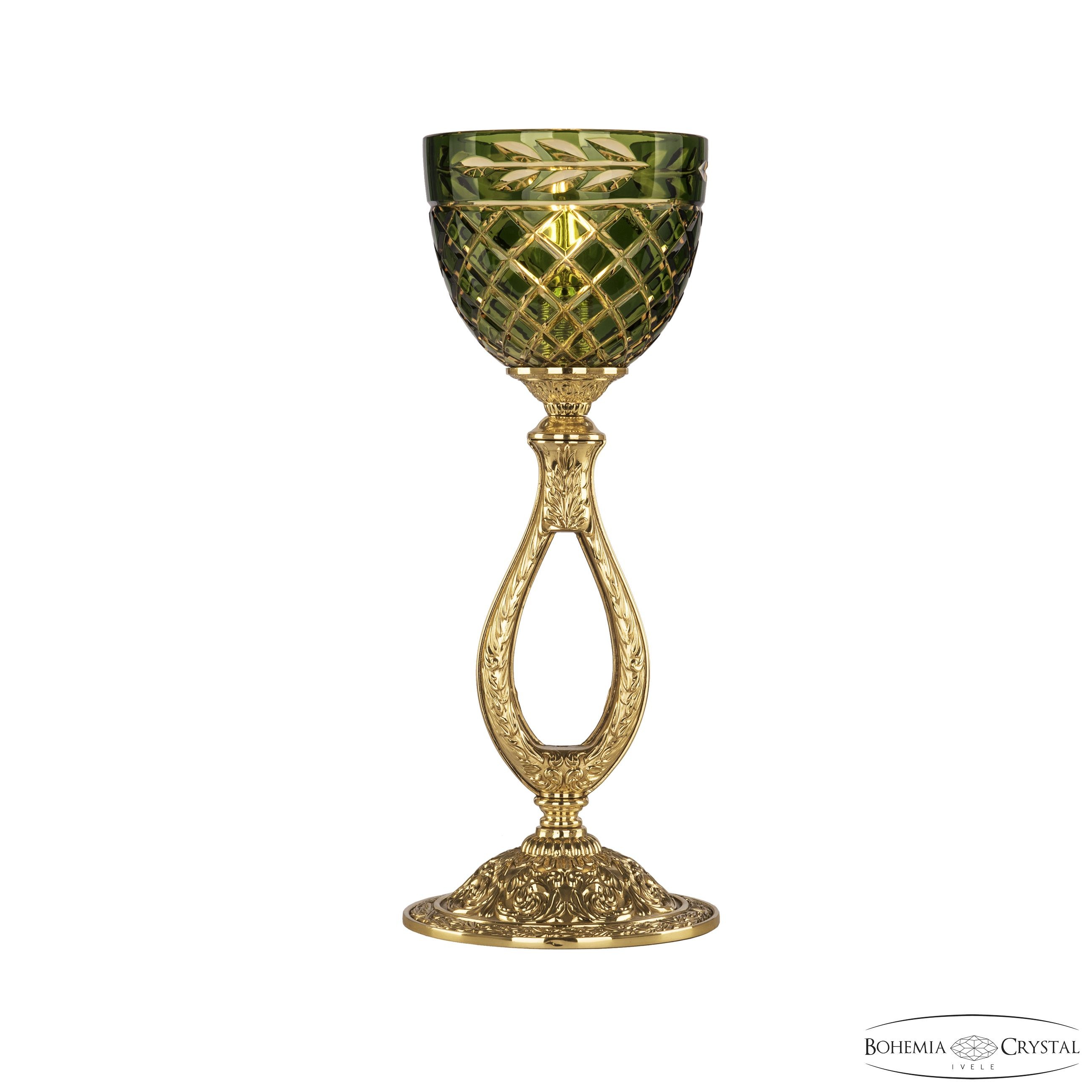 Настольная лампа Bohemia Florence 71300L/15 G P1 Amber-Green/H-1J