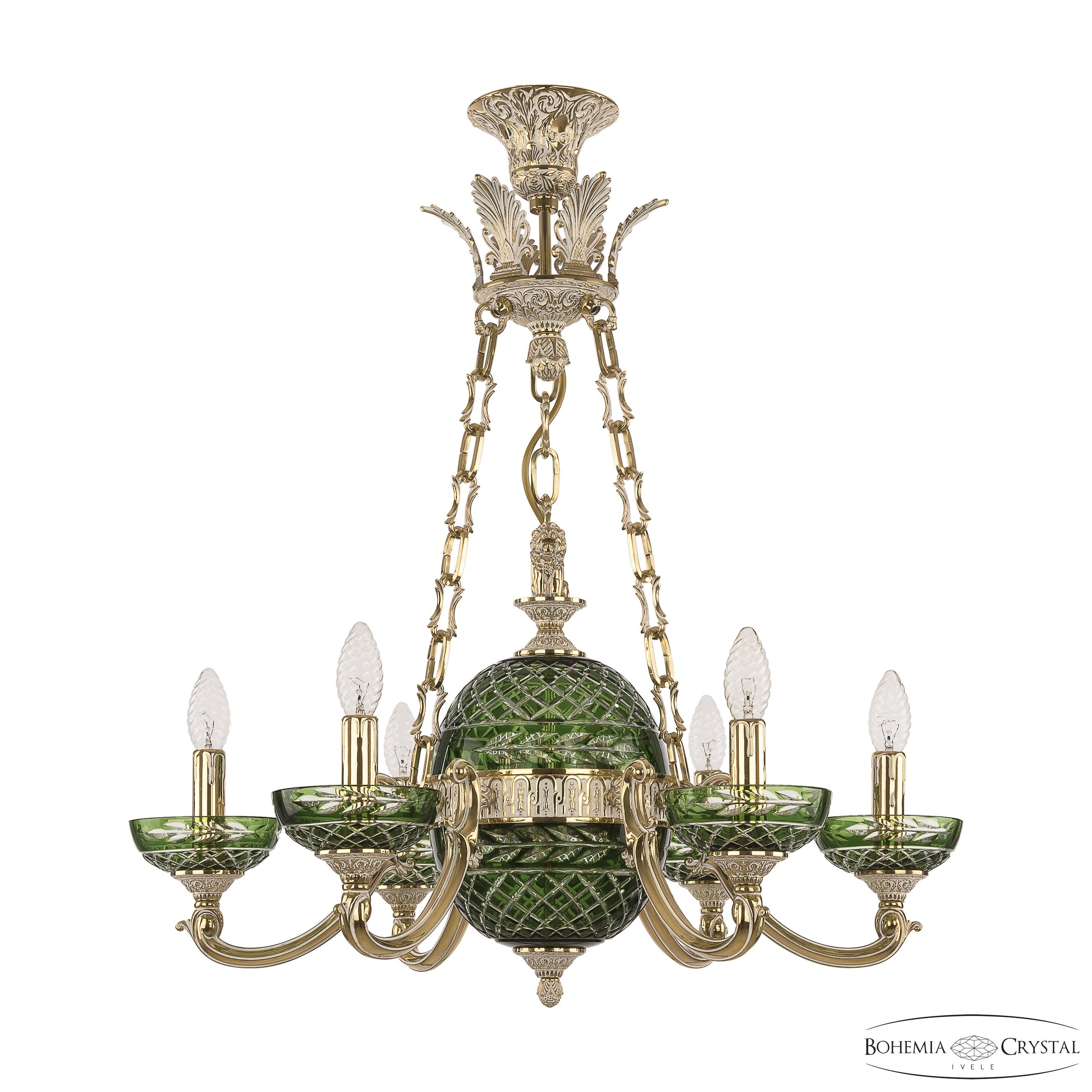 Подвесная люстра Bohemia Verona 72009P/6/175 GW P Clear-Green/H-1J Y8 FL2S