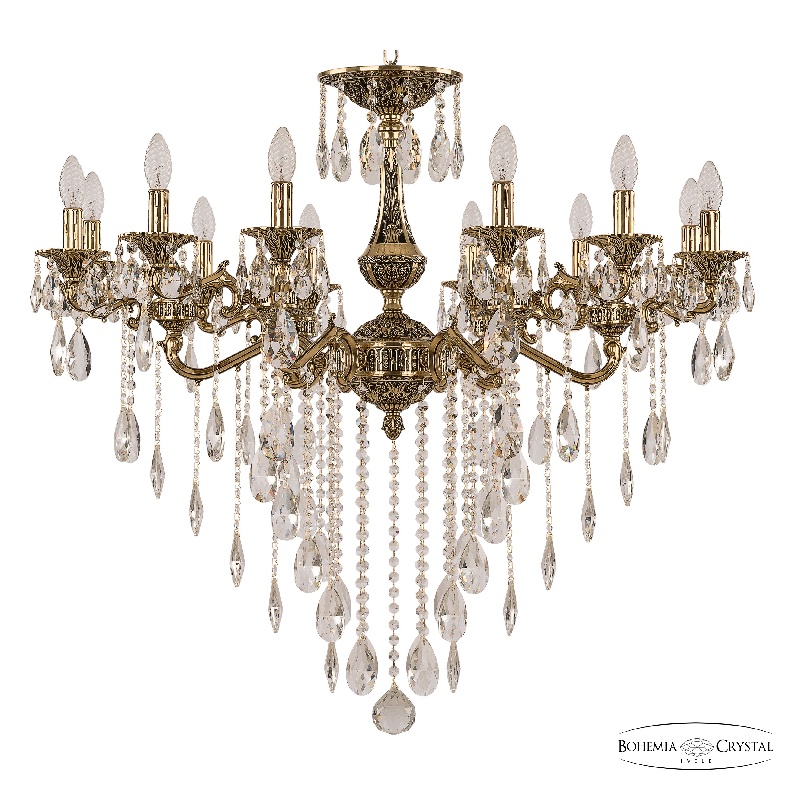 Подвесная хрустальная люстра Verona Bohemia 72106/12/350 B GB
