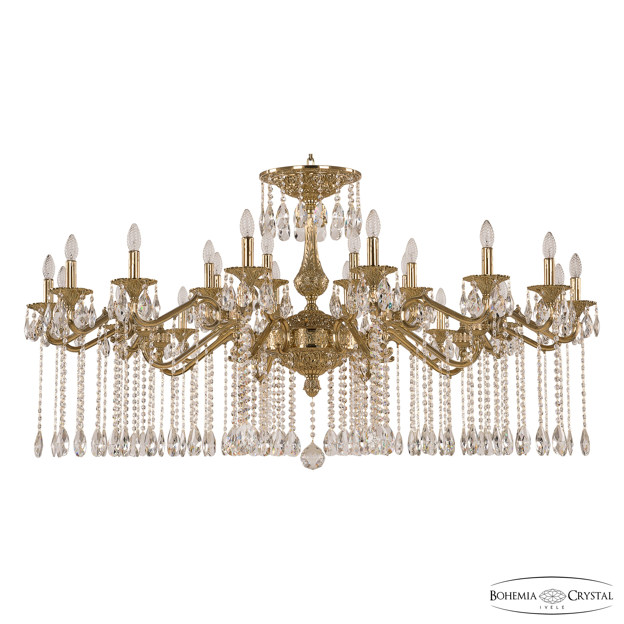 Подвесная хрустальная люстра Verona Bohemia 72107/24/590 A G
