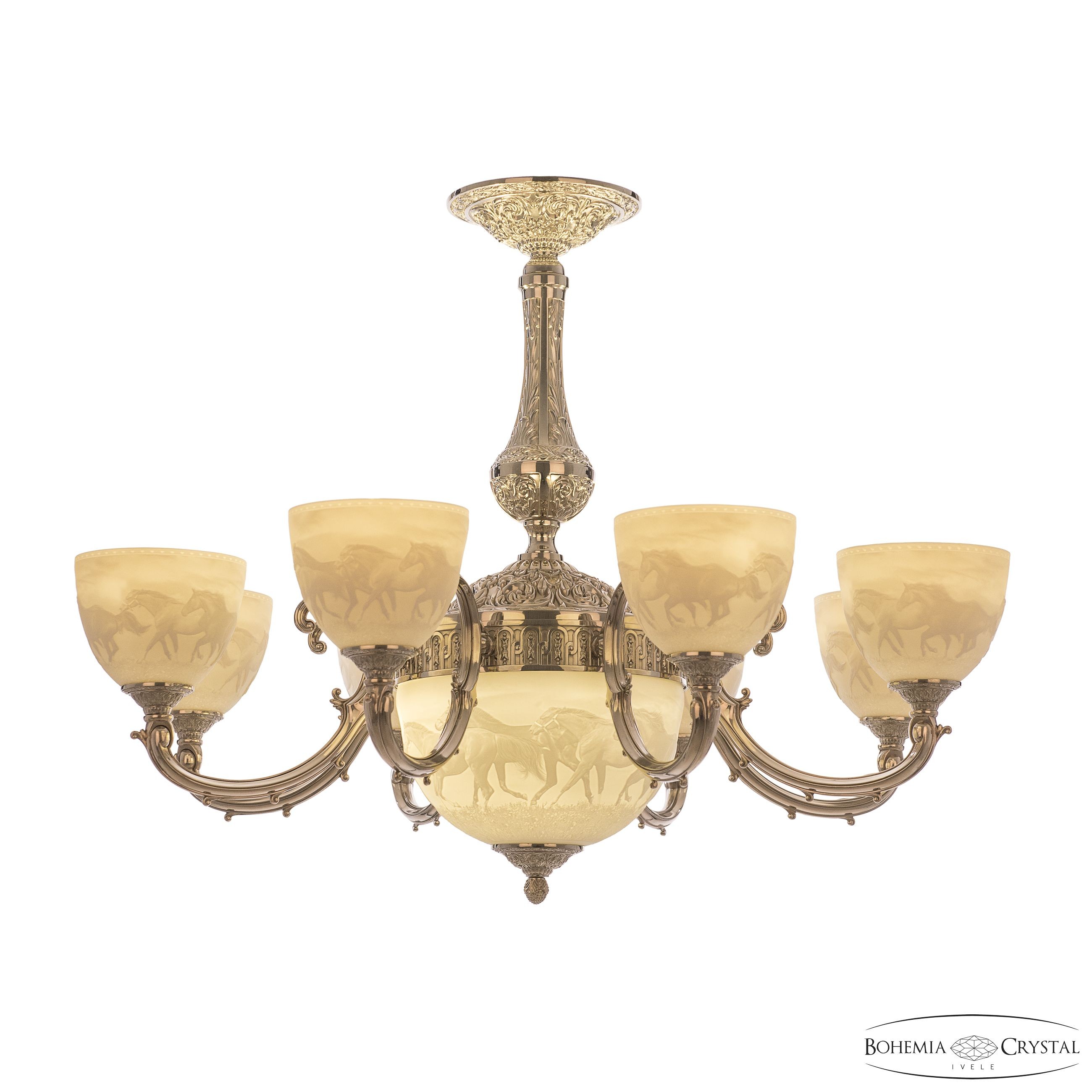 Потолочная люстра Bohemia Verona 72109P/8/210 Ni P1 U Horse