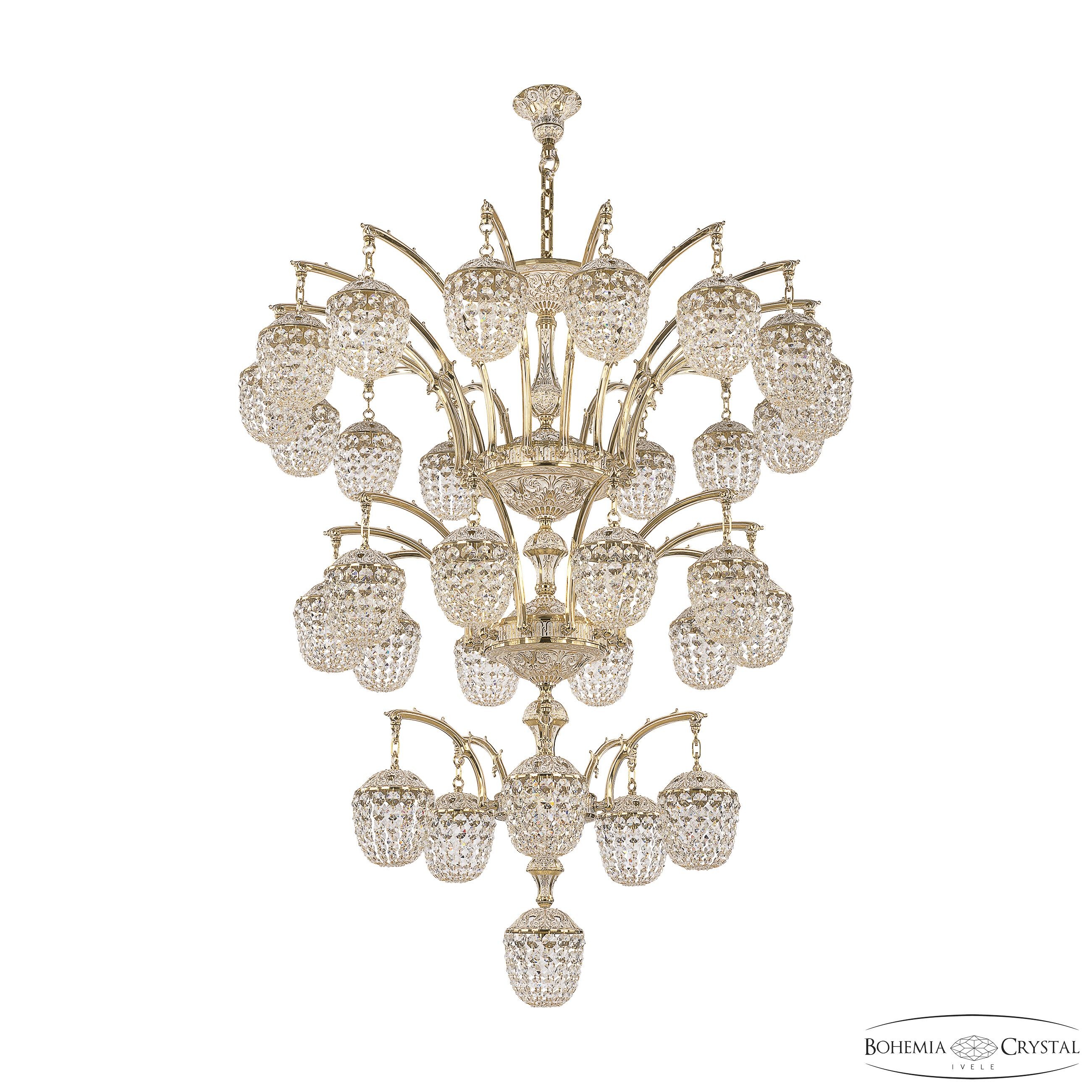 Подвесная хрустальная люстра Verona Bohemia 72111R/15+10+5+1/420/3d AZ GW