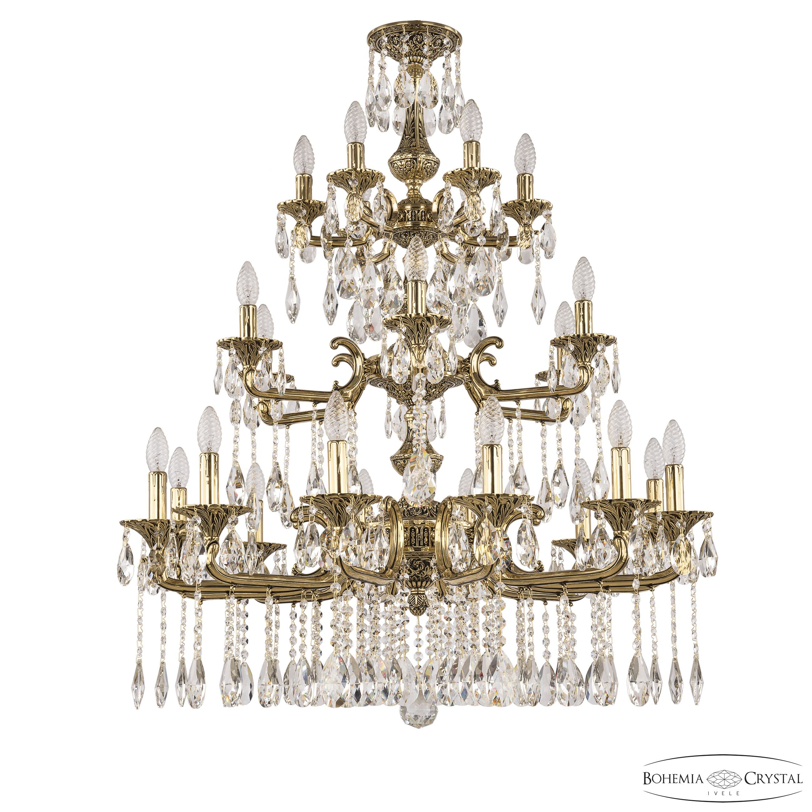 Подвесная хрустальная люстра Verona Bohemia 72115/12+6+6/300/3D A GB