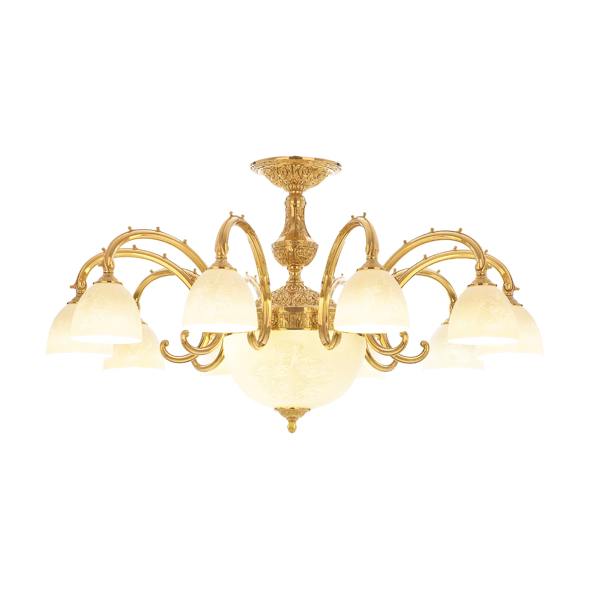 Потолочная люстра Bohemia Verona 72209P/10/300 G P1 D Pair