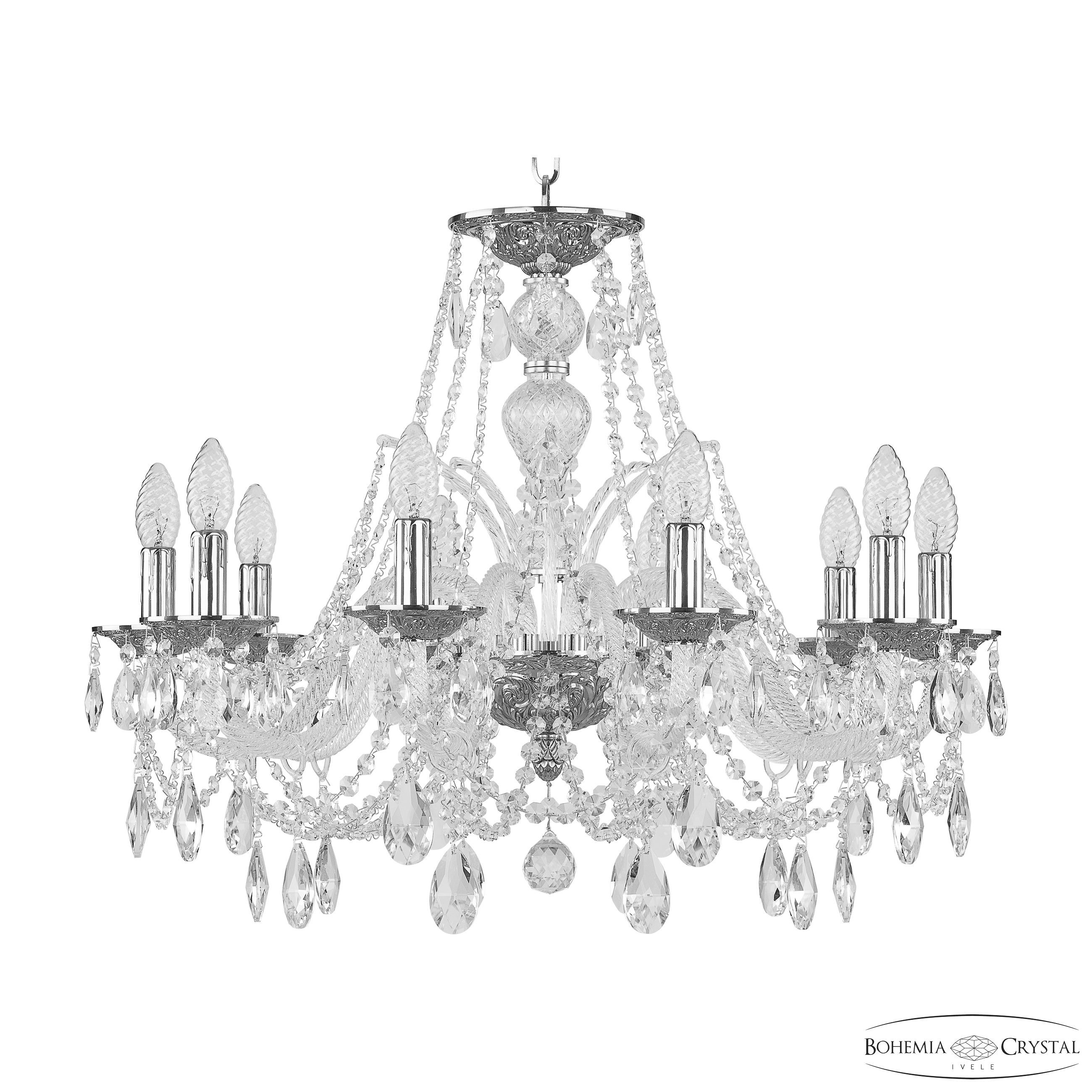 Подвесная хрустальная люстра 1605 Bohemia 1605/10/240 Ni
