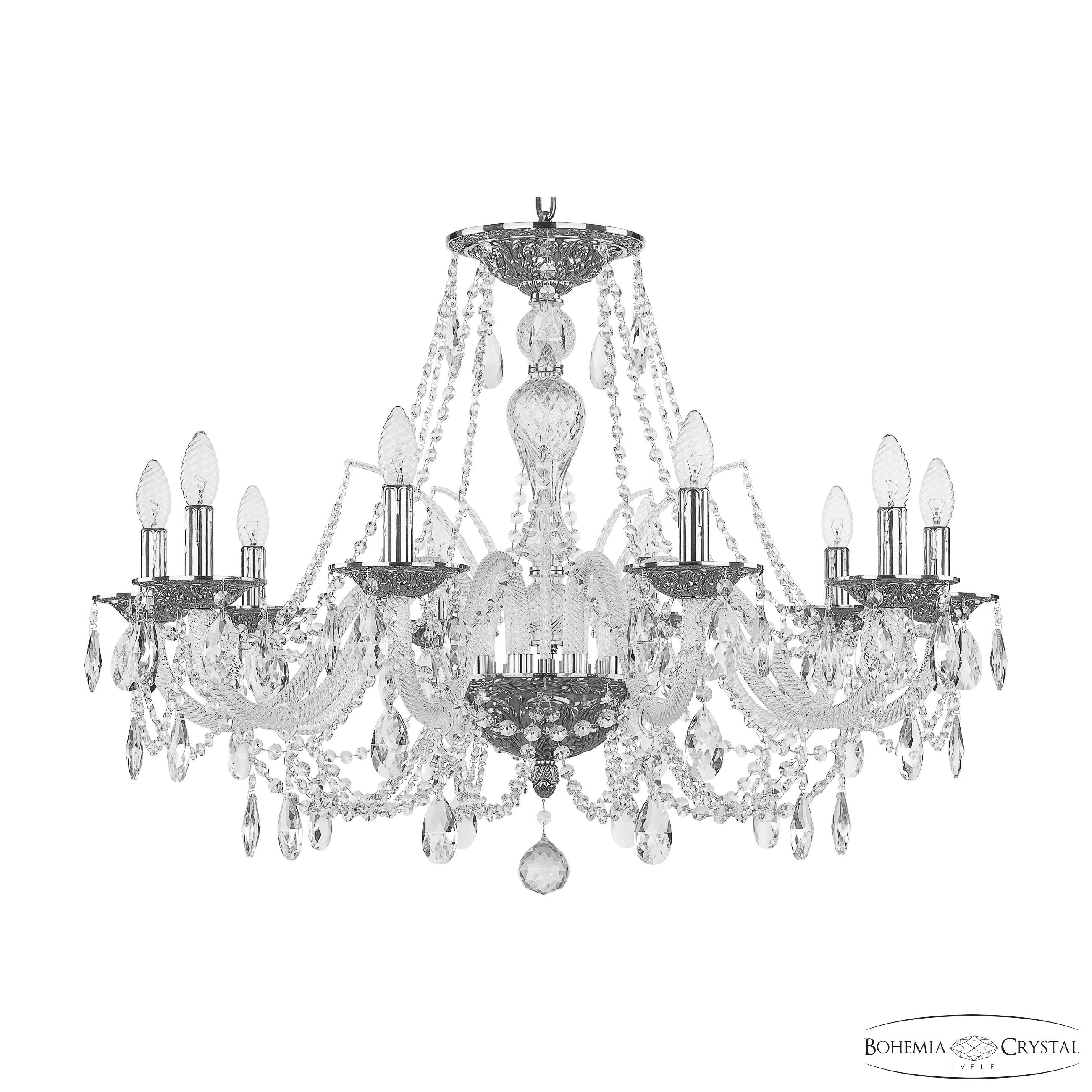 Подвесная хрустальная люстра 1605 Bohemia 1605/10/300 Ni