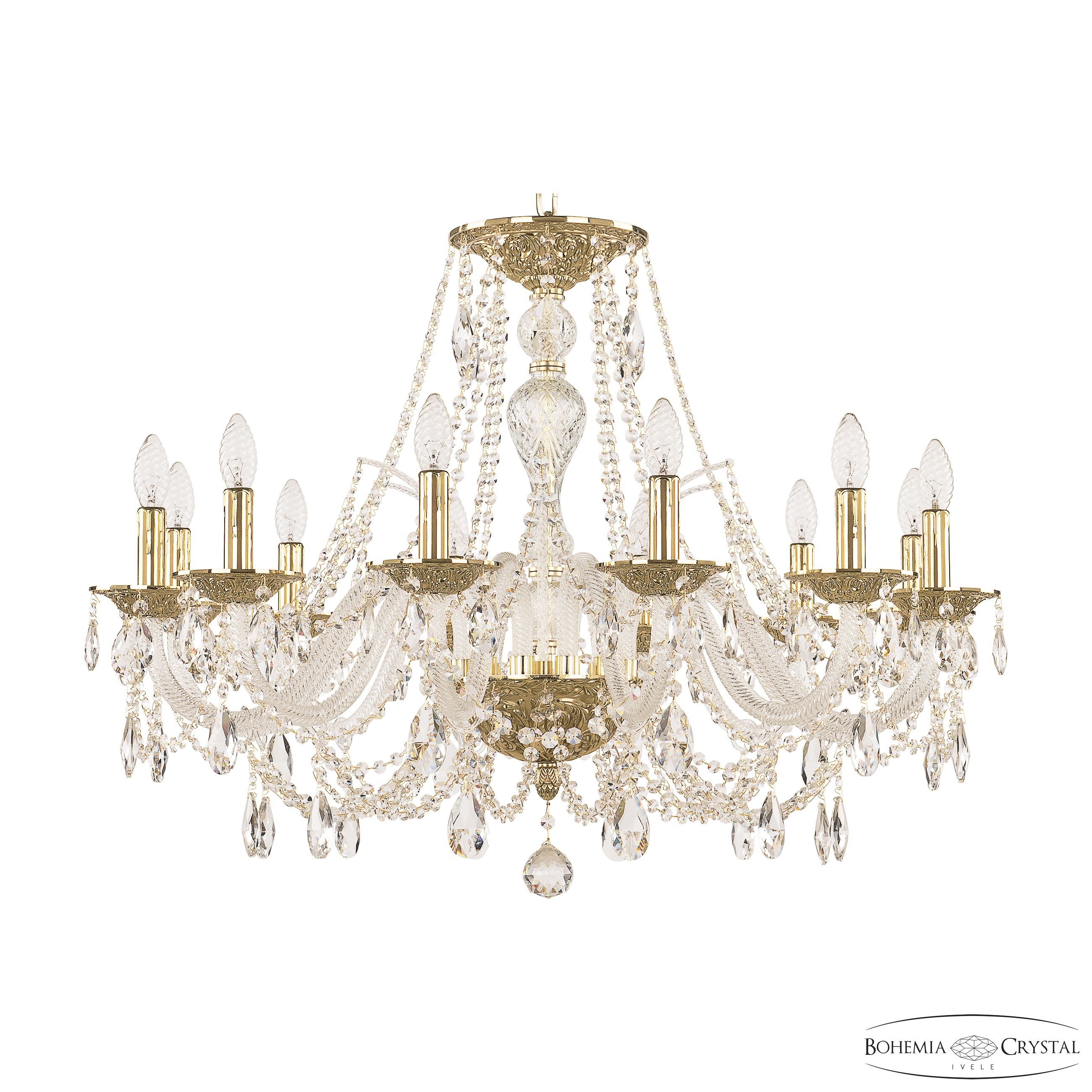 Подвесная хрустальная люстра 1605 Bohemia 1605/12/300 G