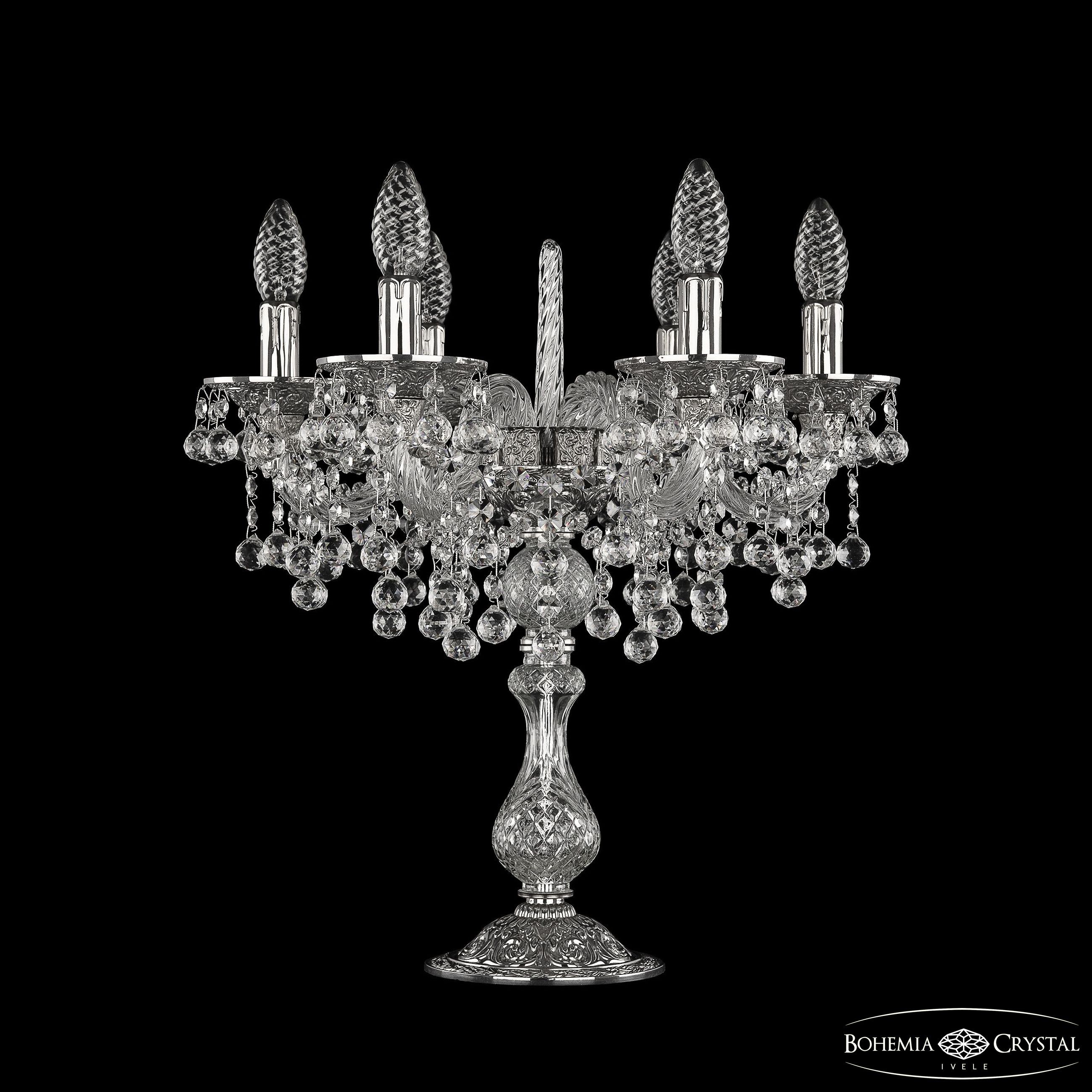 Настольная лампа Bohemia 1609 16109L8/6/141-40 Ni