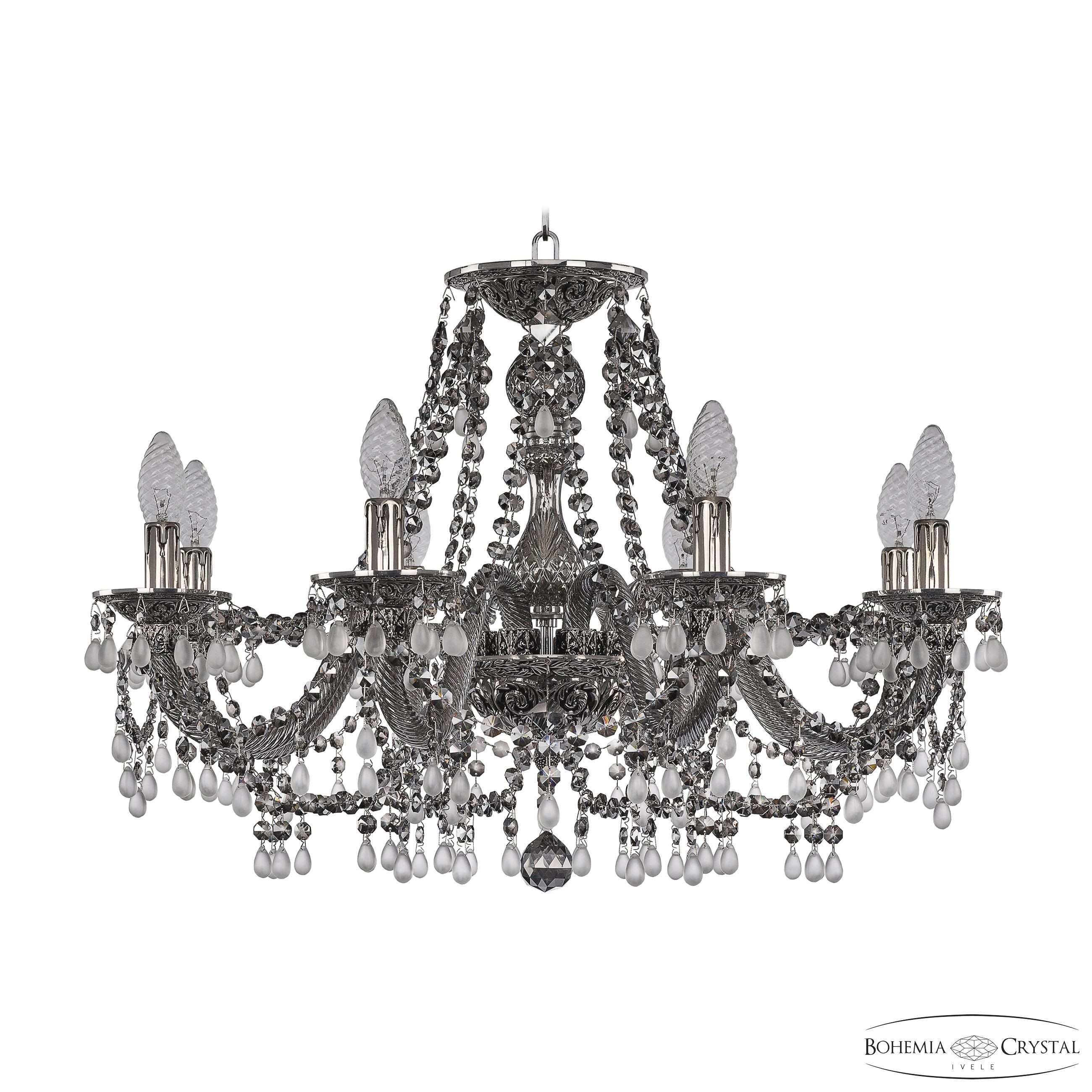 Подвесная хрустальная люстра 1610 Bohemia 16110/8/240 Ni V0300 M781