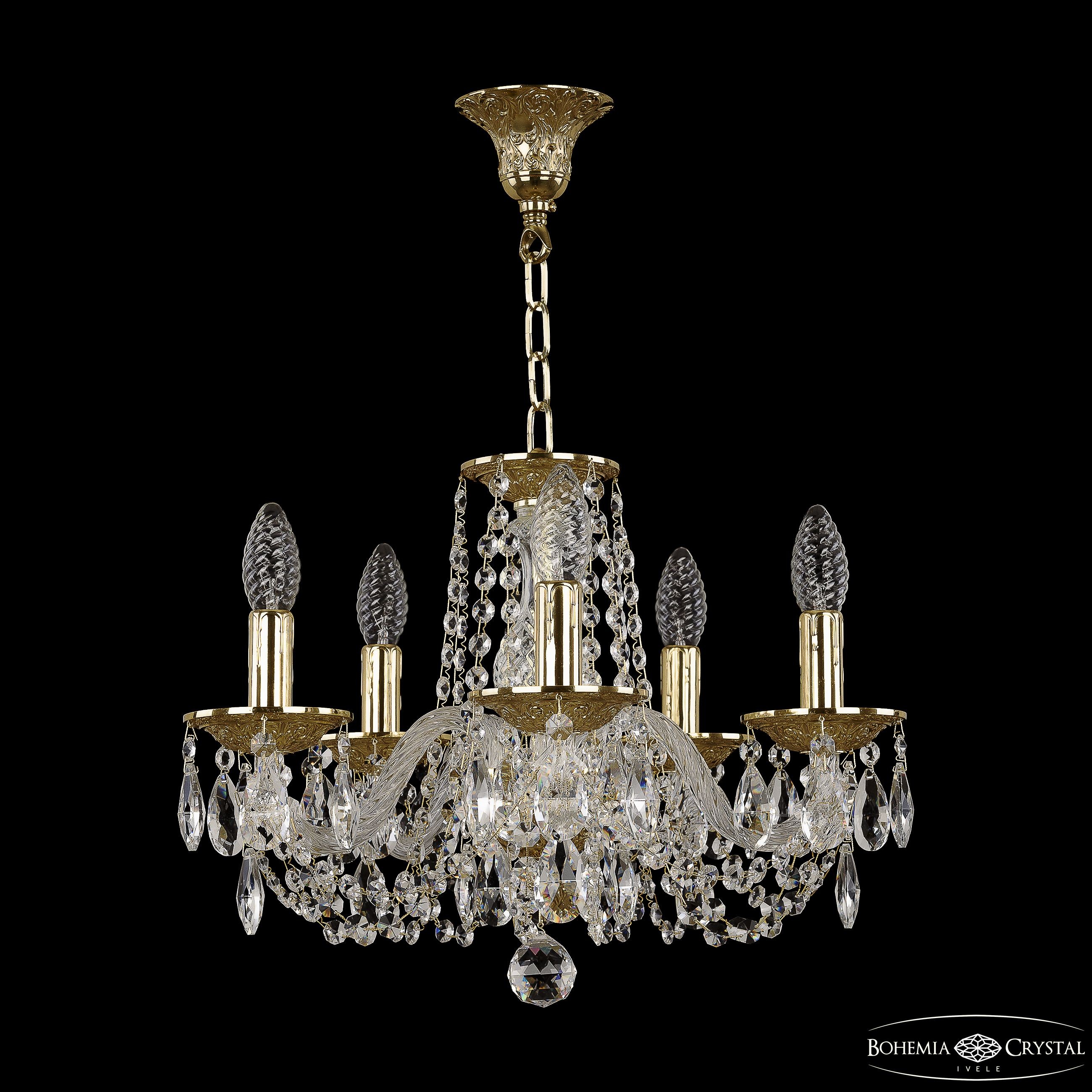 Подвесная хрустальная люстра 1602 Bohemia 16202/5/141 G