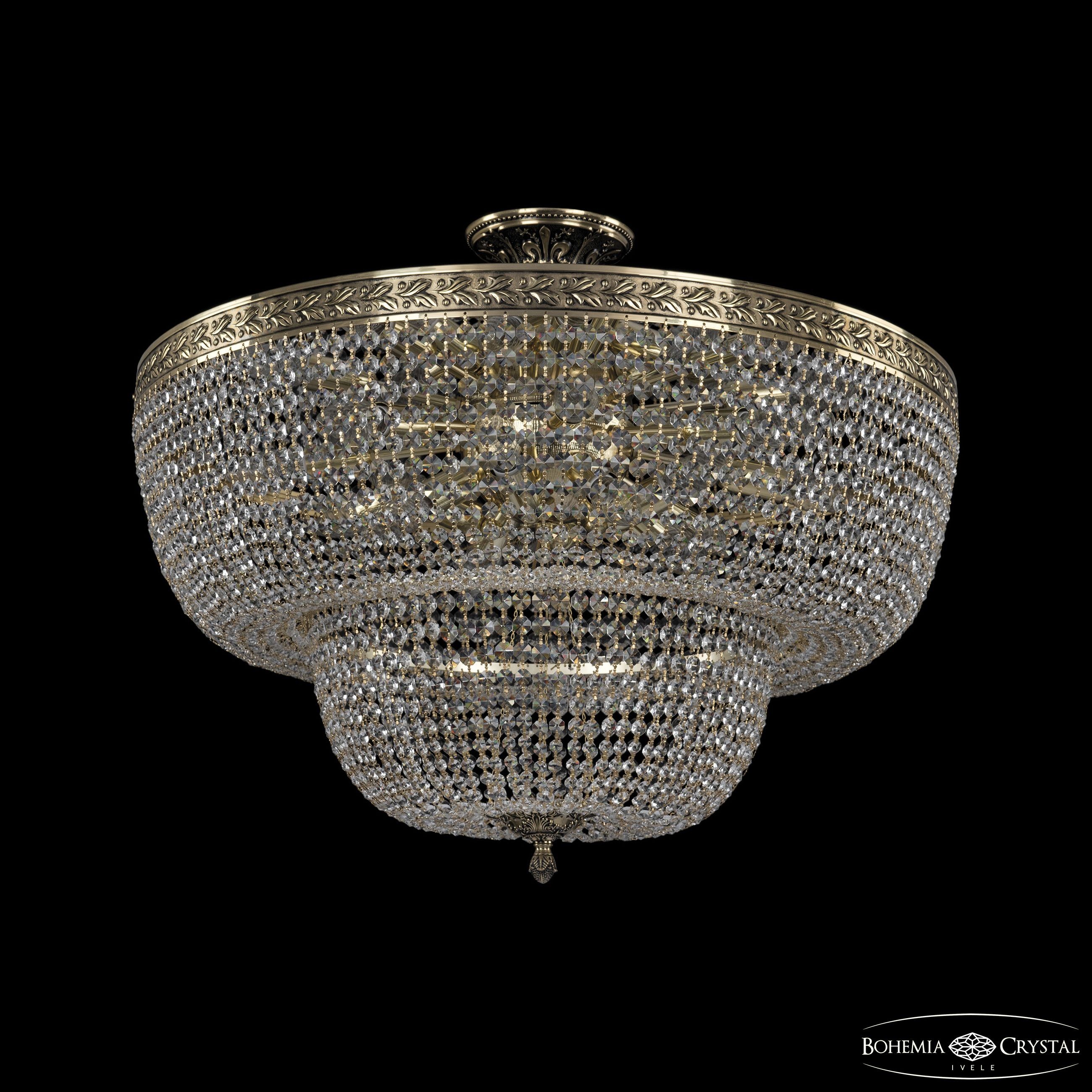 Потолочная хрустальная люстра Bohemia 1909 19091/70IV GB C1