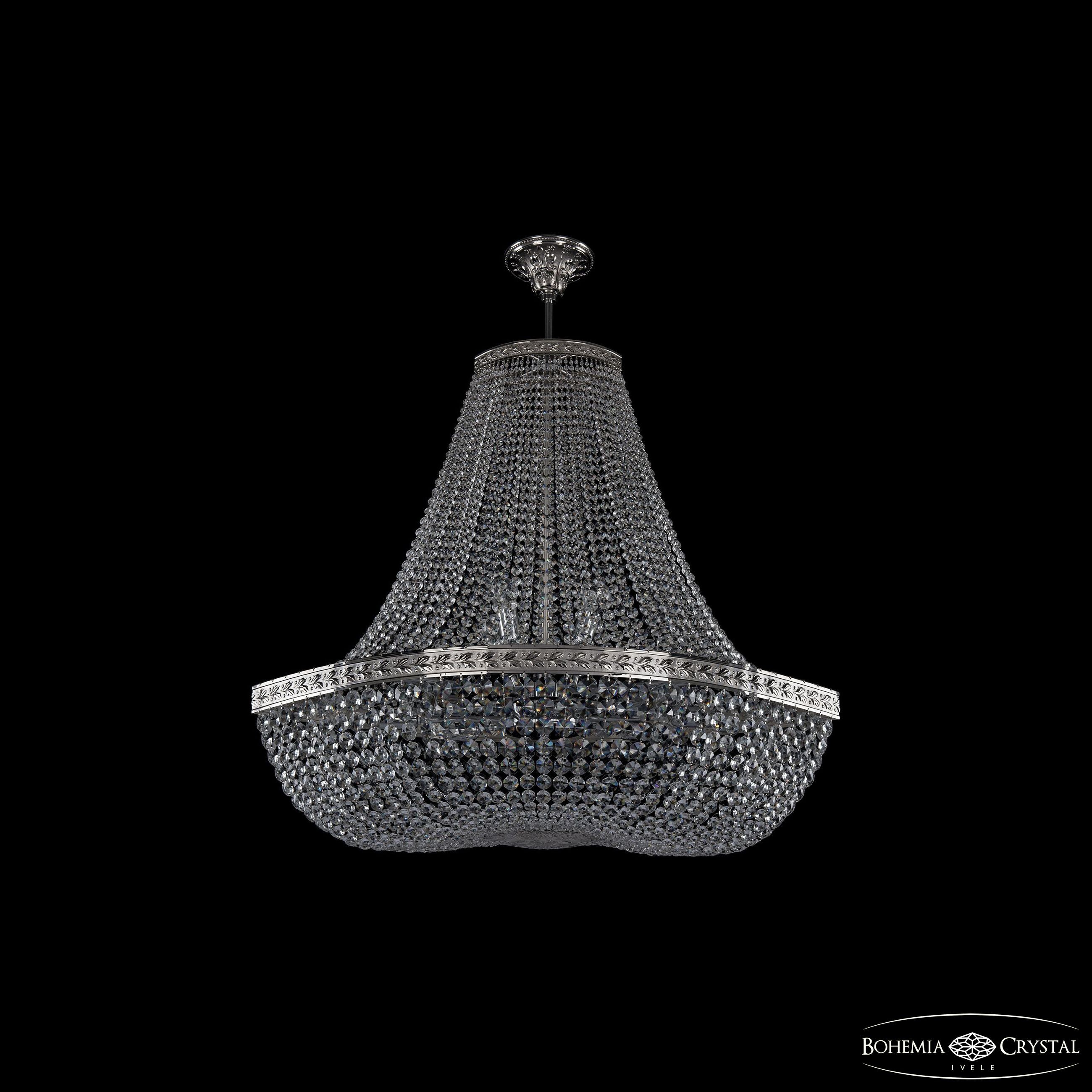 Потолочная хрустальная люстра Bohemia 1911 19113/H2/90IV Ni