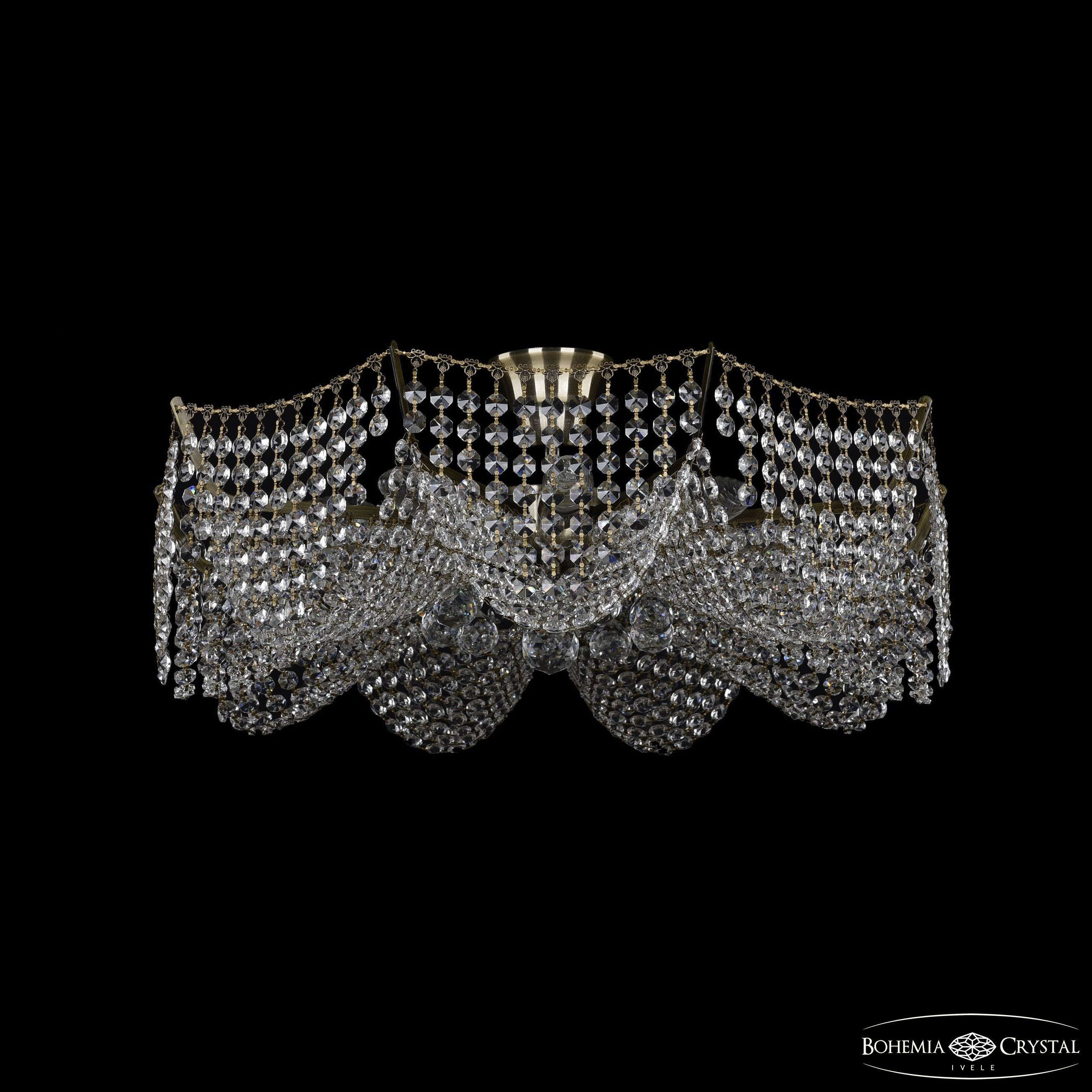 Потолочная хрустальная люстра Bohemia 7708 77081/58 Pa