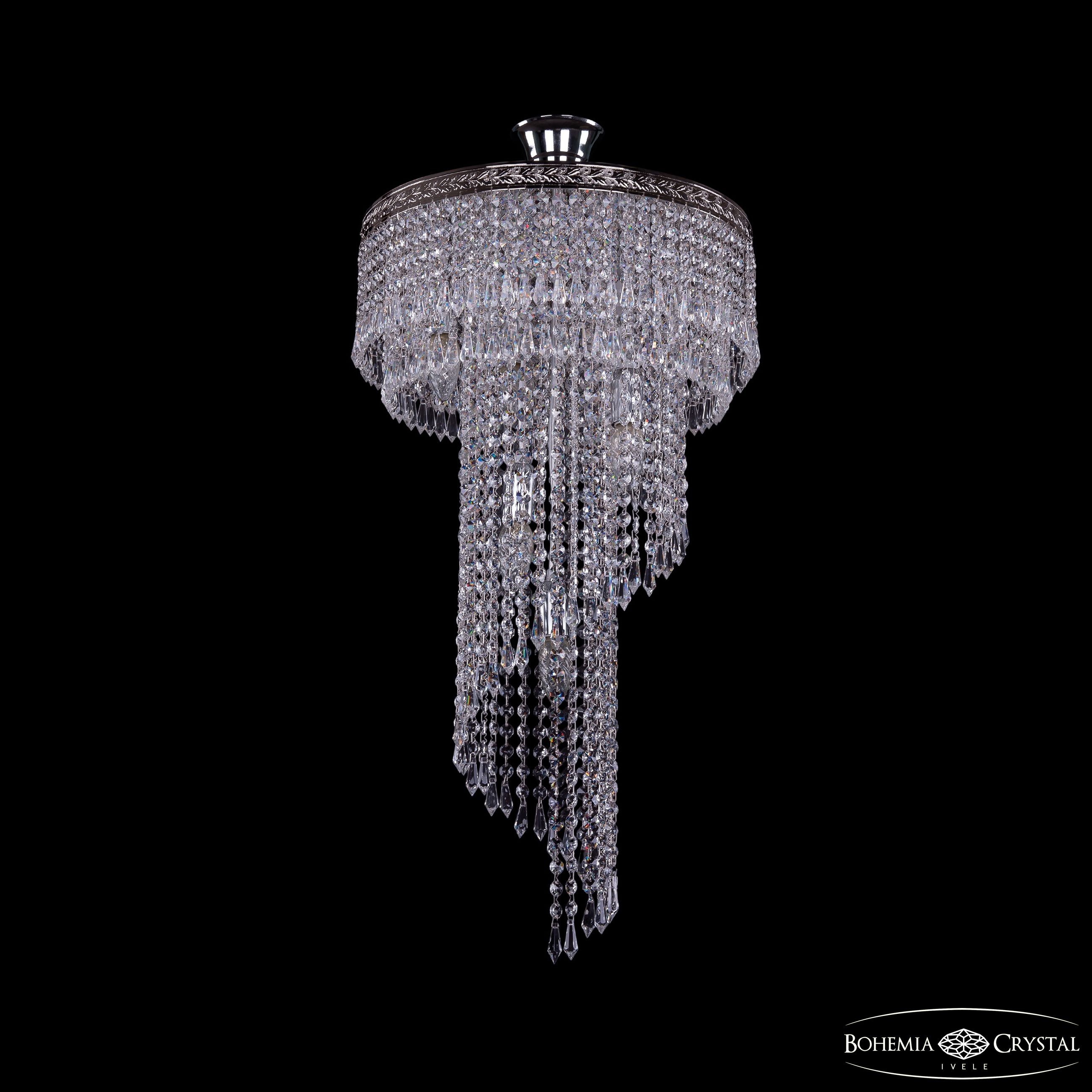 Люстра каскадная Bohemia 8311 8311/40-70 Ni