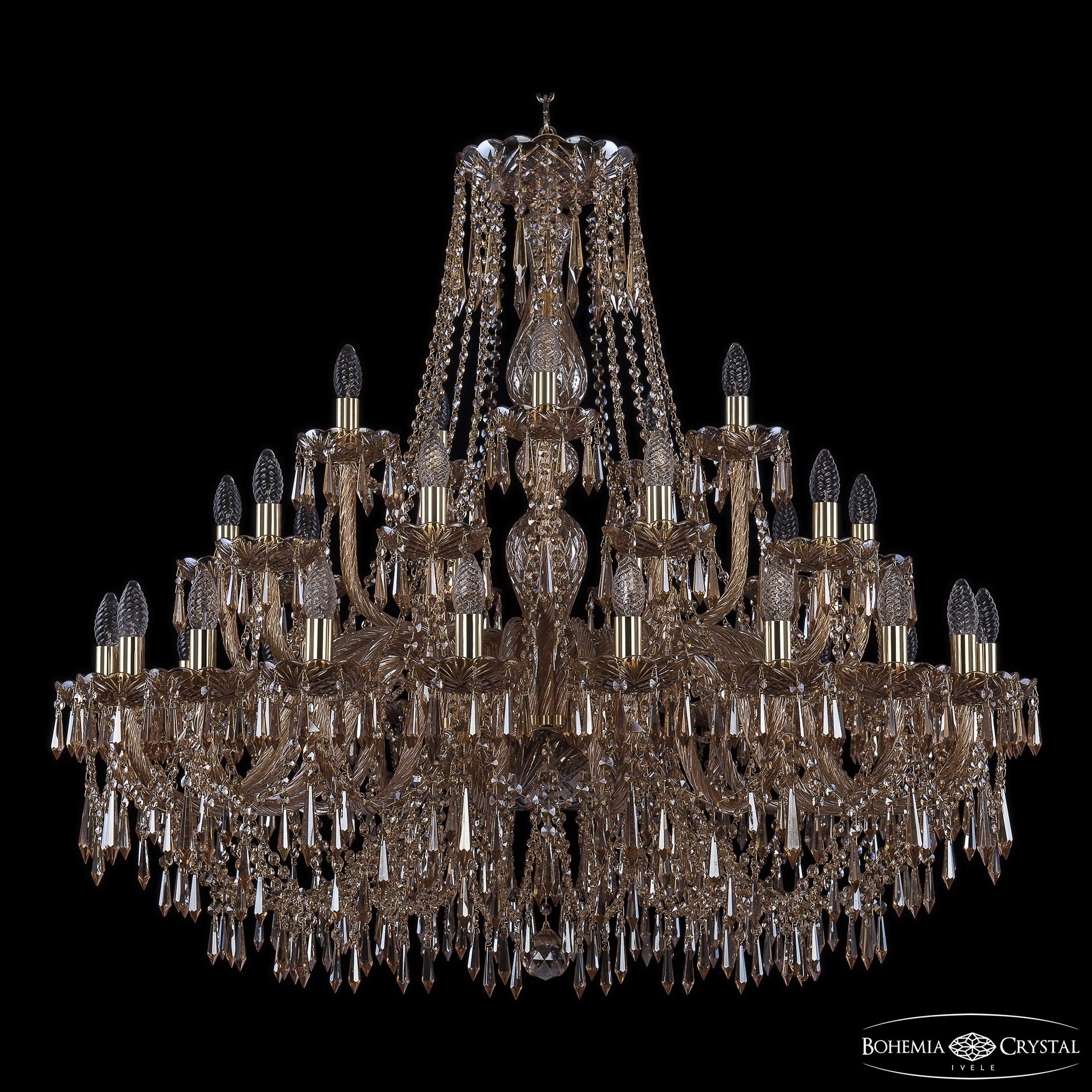 Подвесная хрустальная люстра 1403 Bohemia 1403/20+10+5/400 G M721