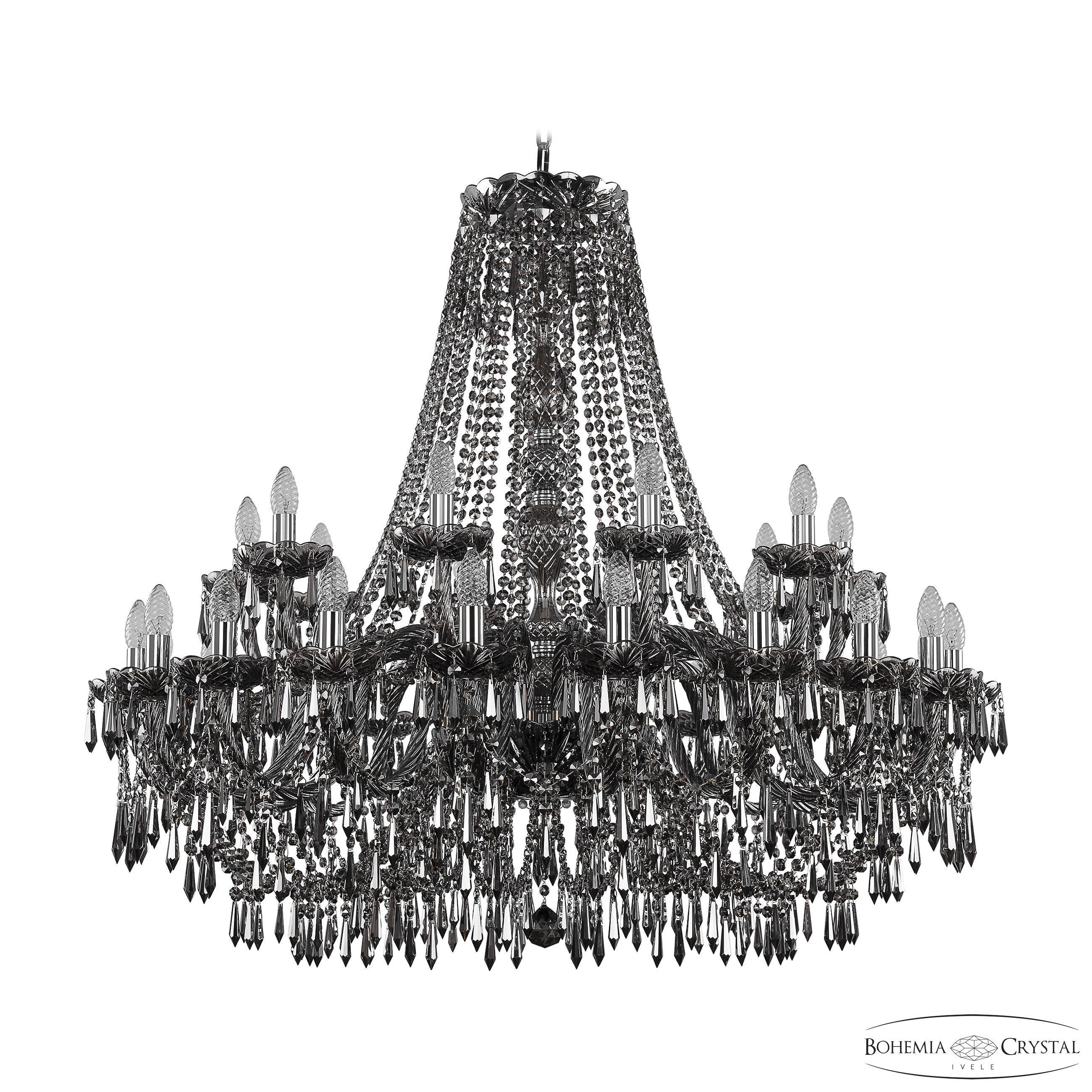 Подвесная хрустальная люстра 1403 Bohemia 1403/20+10/400 Ni M781