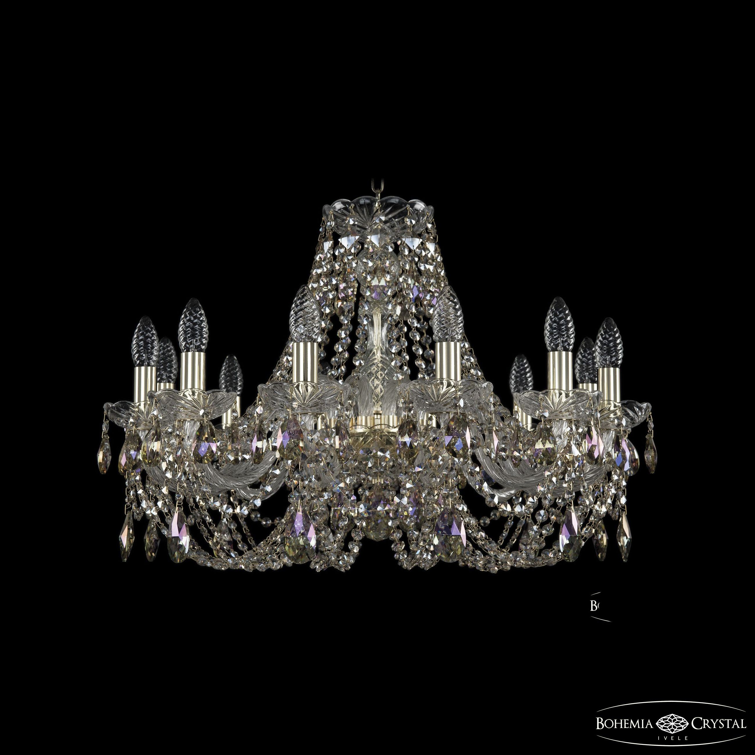 Подвесная хрустальная люстра 1406 Bohemia 1406/12/240 G R801
