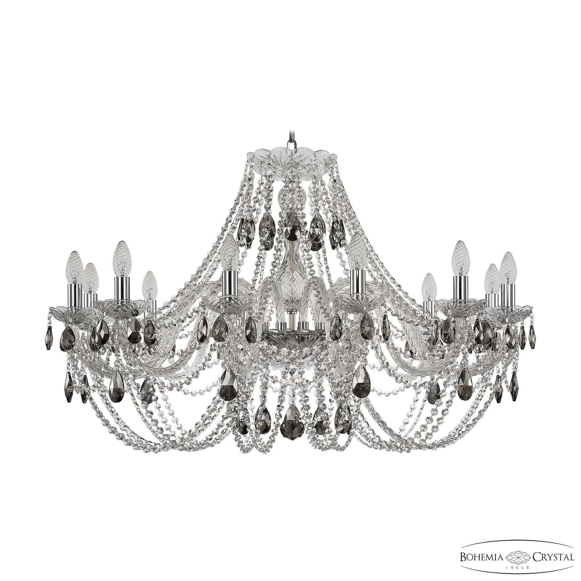 Подвесная хрустальная люстра 1406 Bohemia 1406/12/360 Ni K731
