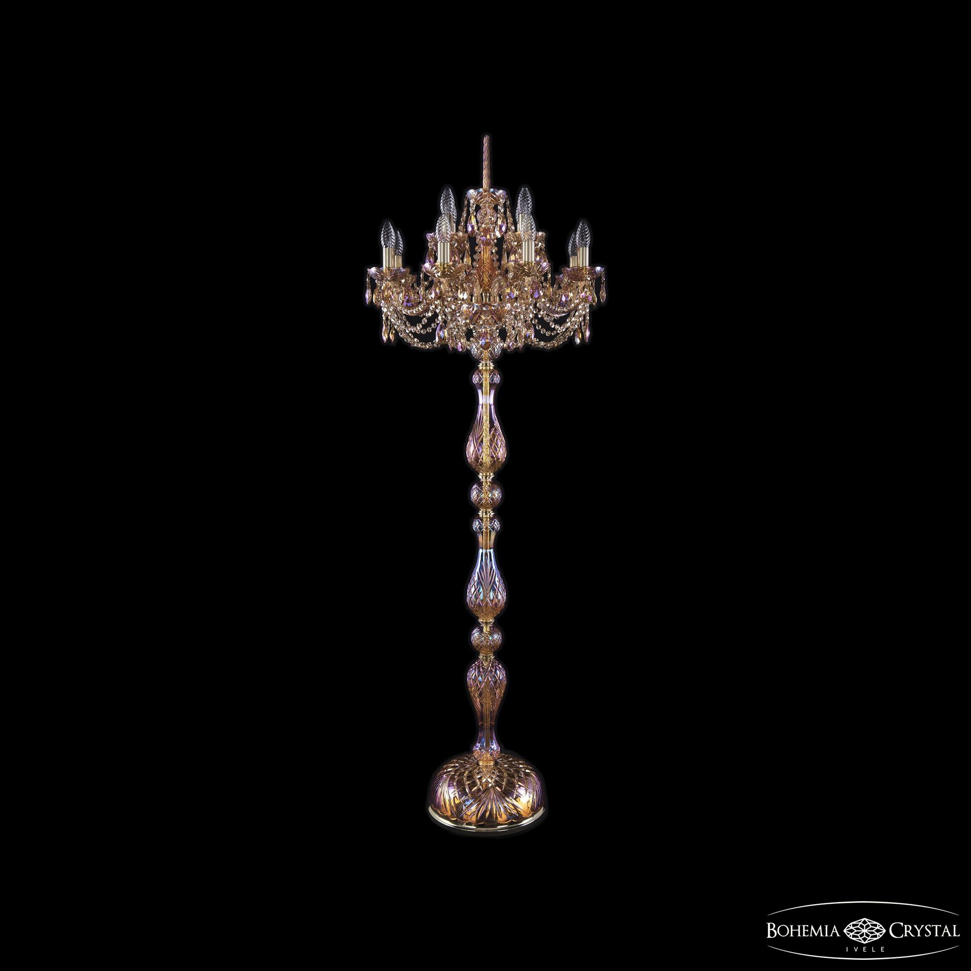 Торшер Bohemia 1406 1406T1/8+4/195-165 G M777