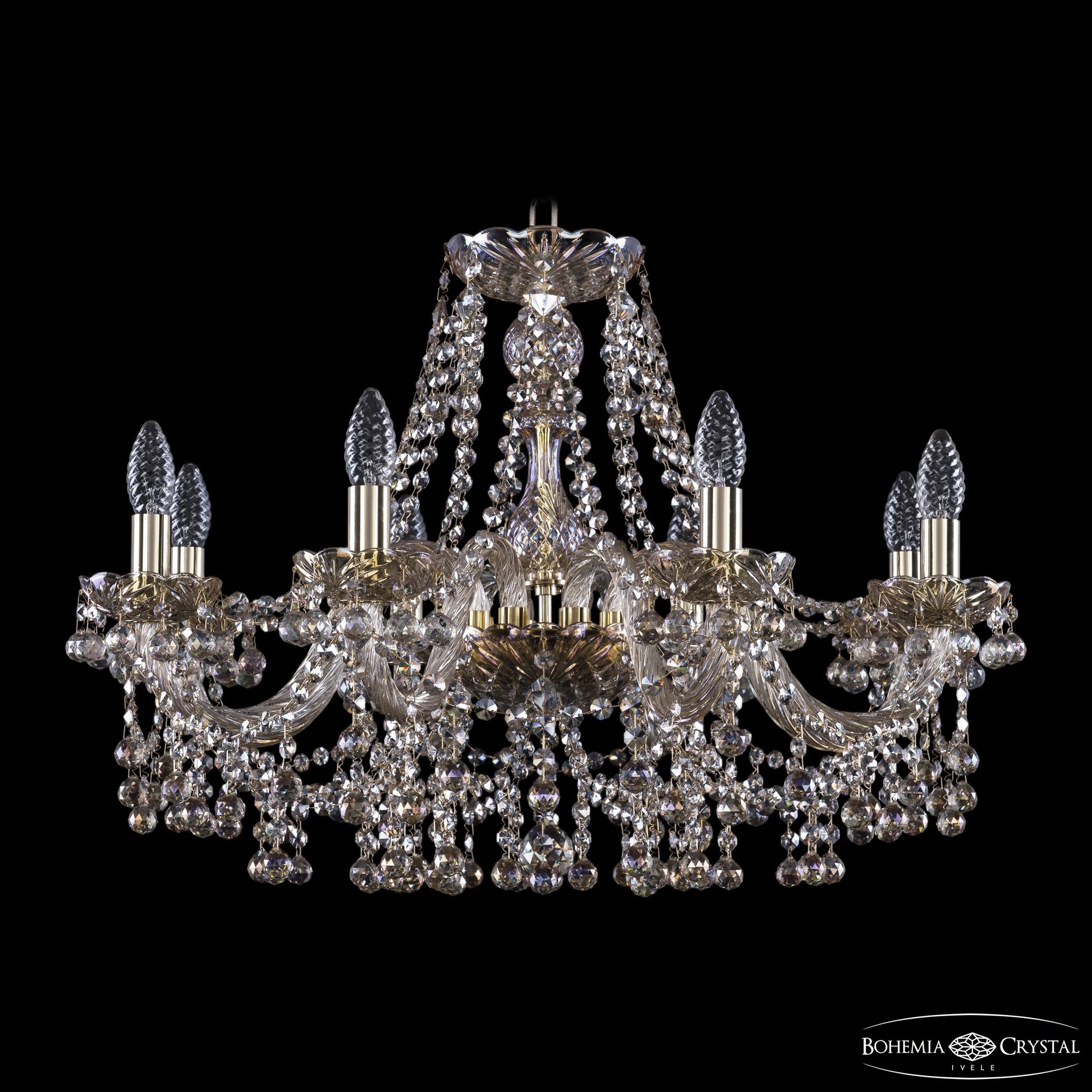 Подвесная хрустальная люстра 1409 Bohemia 1409/8/240 M801