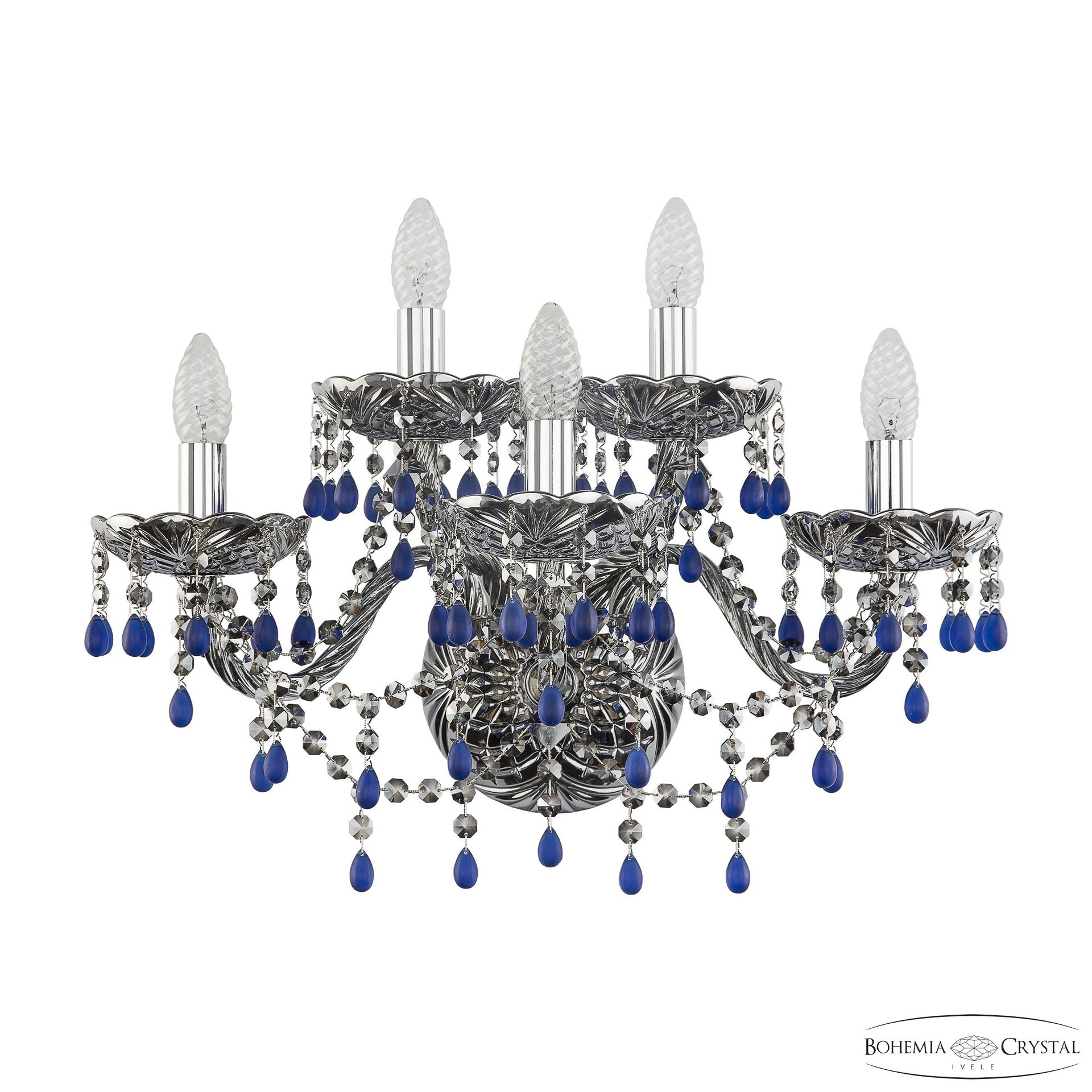 Настенное бра Bohemia 1410 1410B/3+2/195/XL Ni V3001 M781