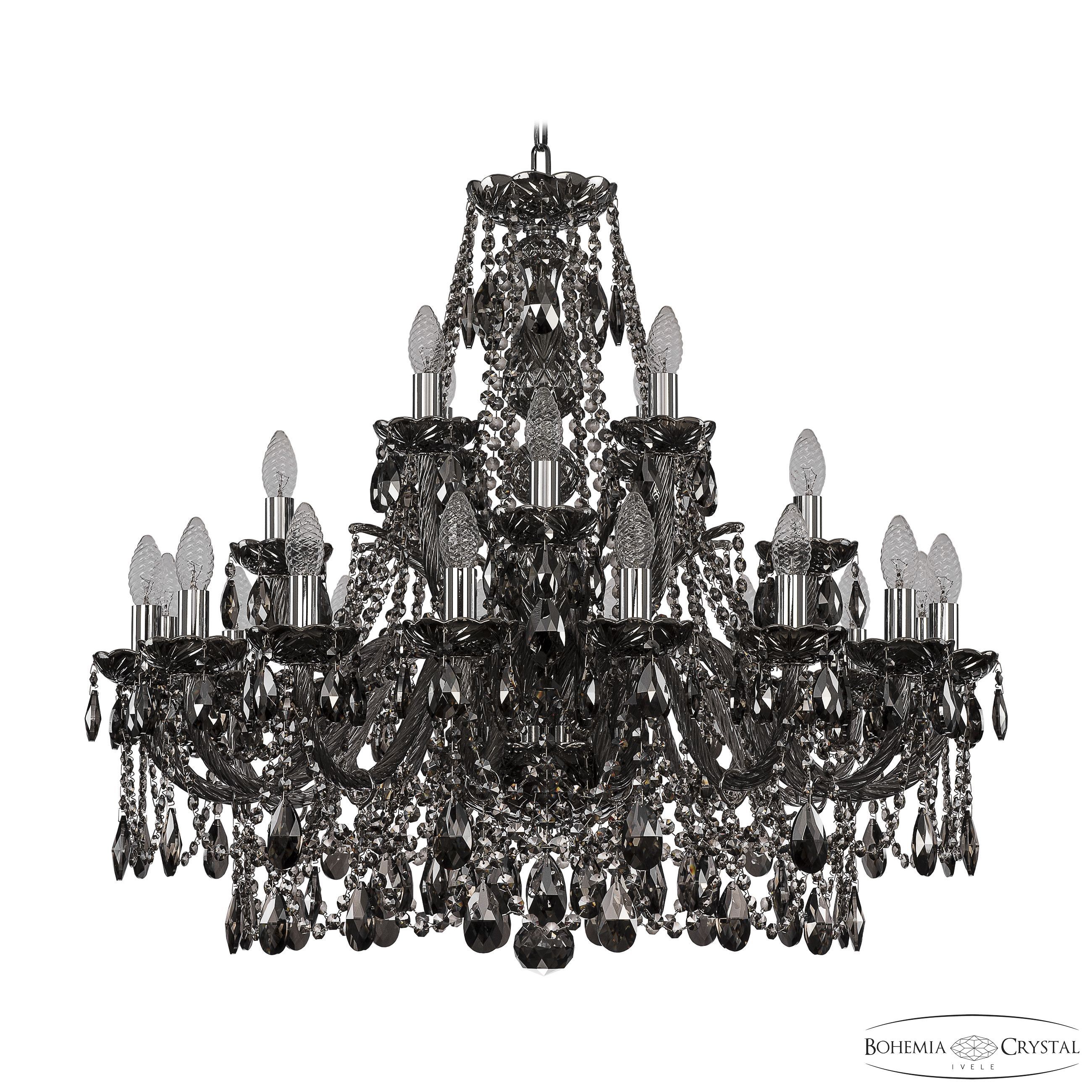 Подвесная хрустальная люстра 1411 Bohemia 1411/16+4+4/300 Ni M731