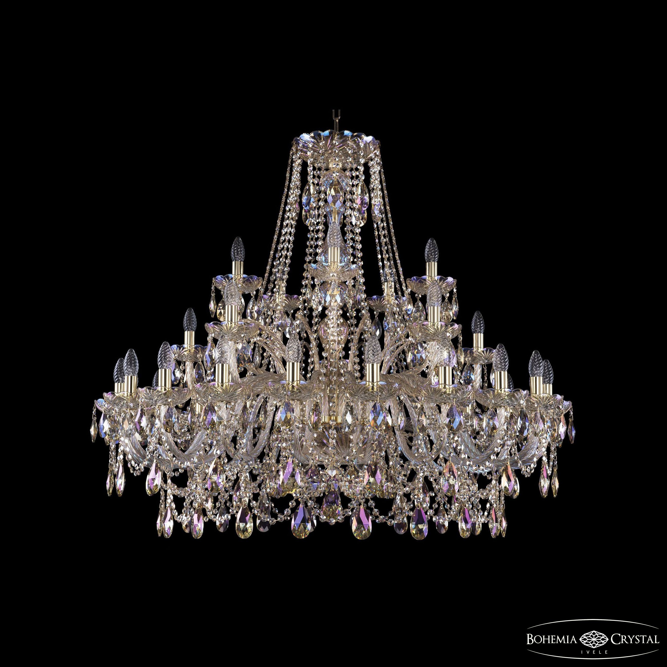 Подвесная хрустальная люстра 1411 Bohemia 1411/20+5+5/400 G M801