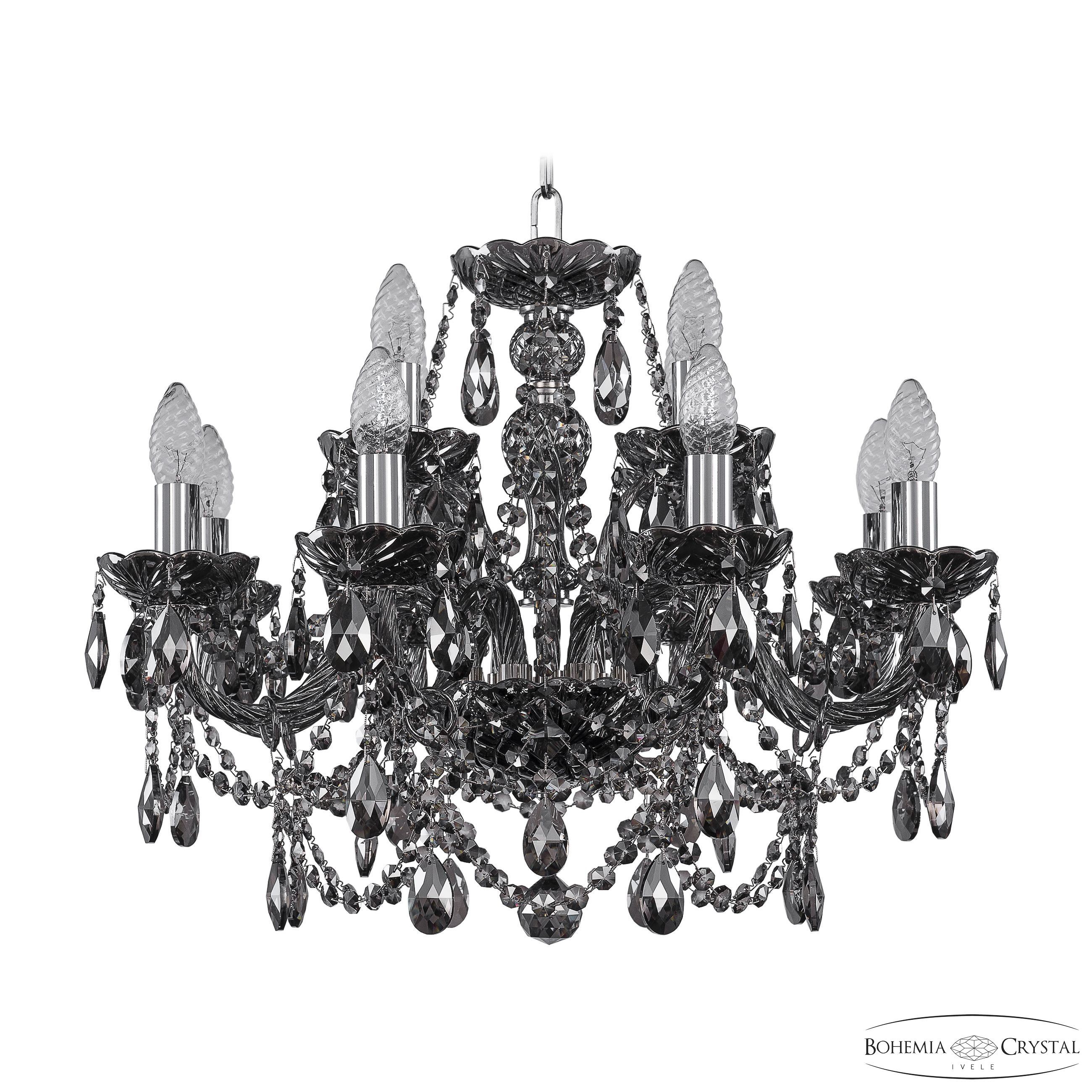 Подвесная хрустальная люстра 1411 Bohemia 1411/8+4/195 Ni M731
