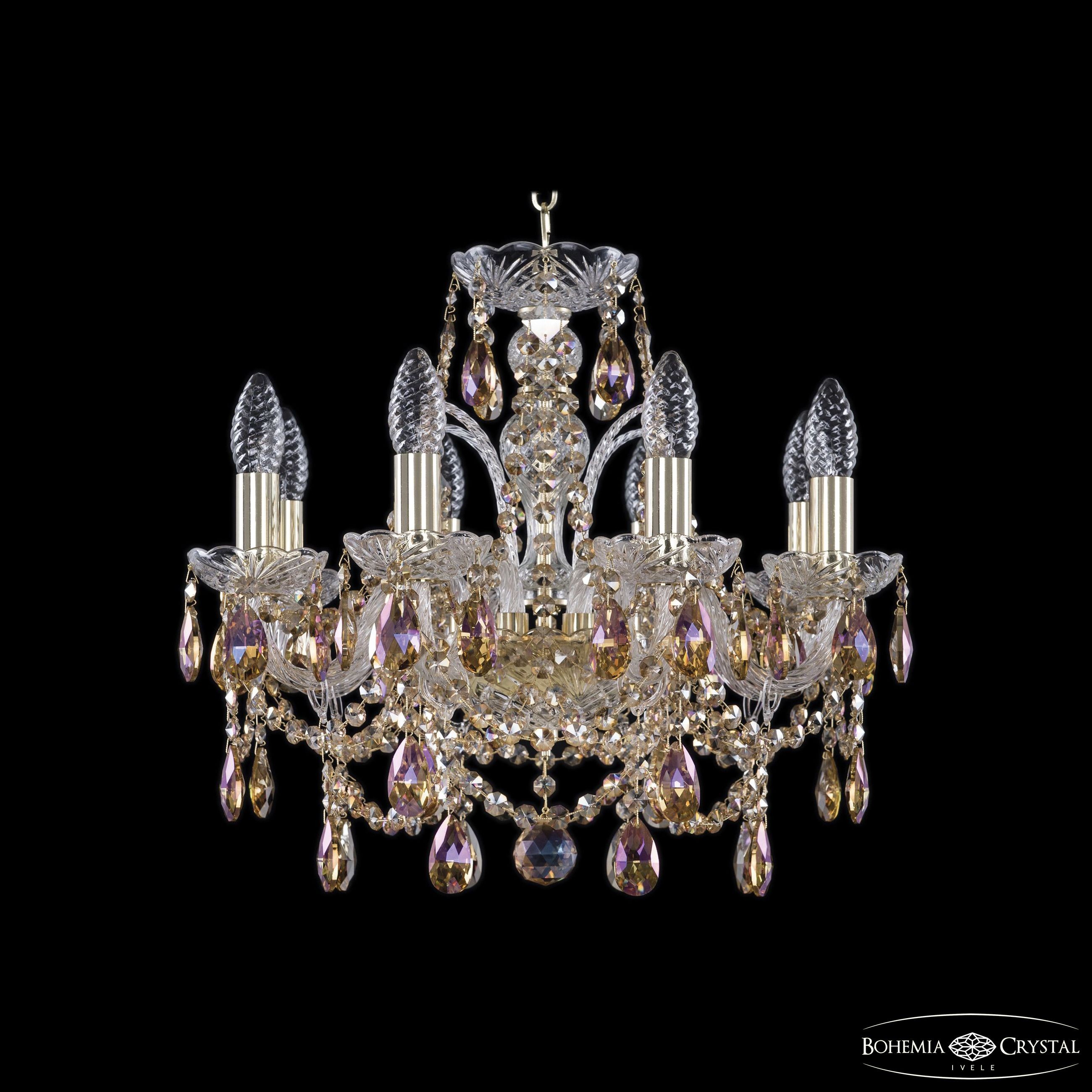 Подвесная хрустальная люстра 1411 Bohemia 1411/8/141 G R777