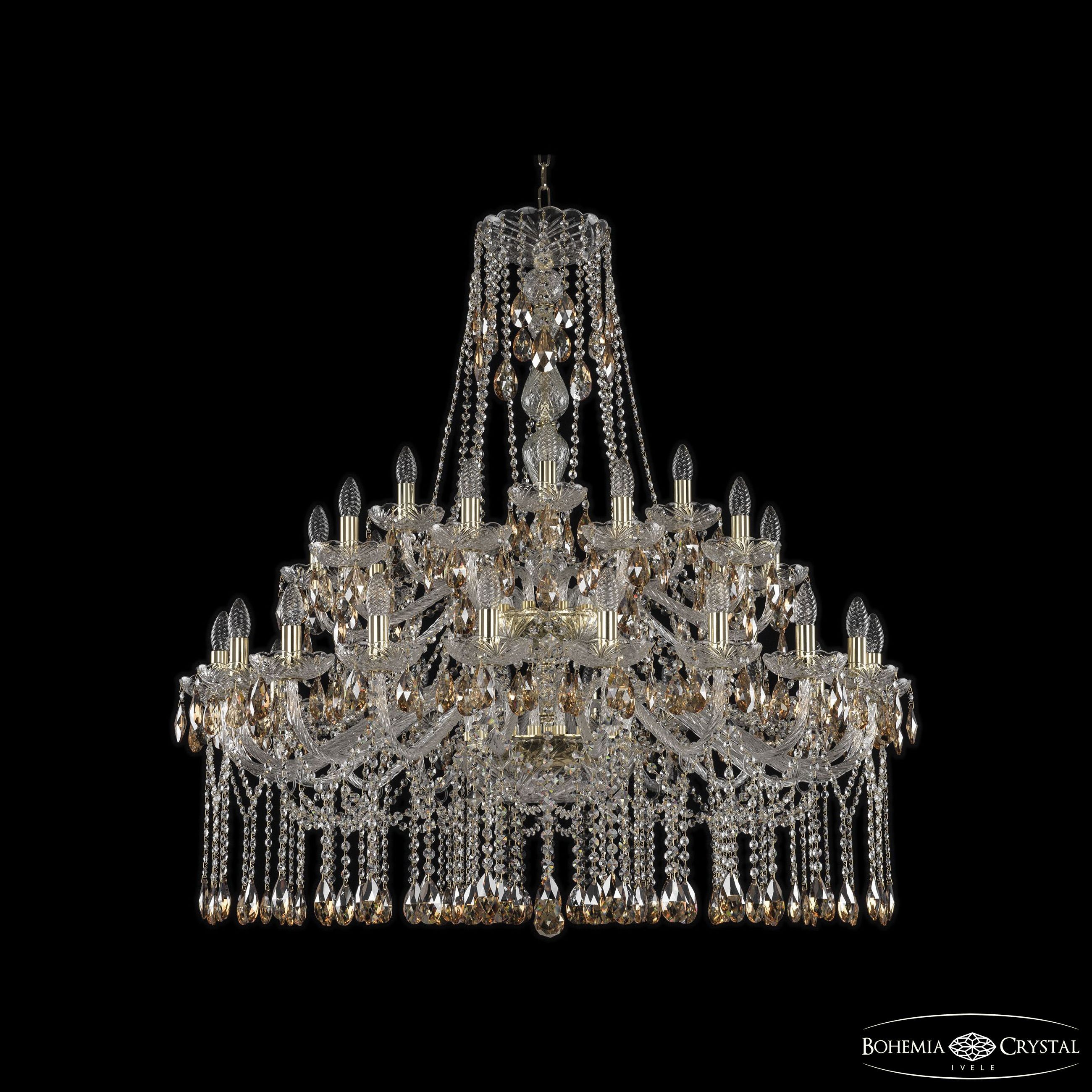 Подвесная хрустальная люстра 1413 Bohemia 1413/20+10+5/400/2d G K721