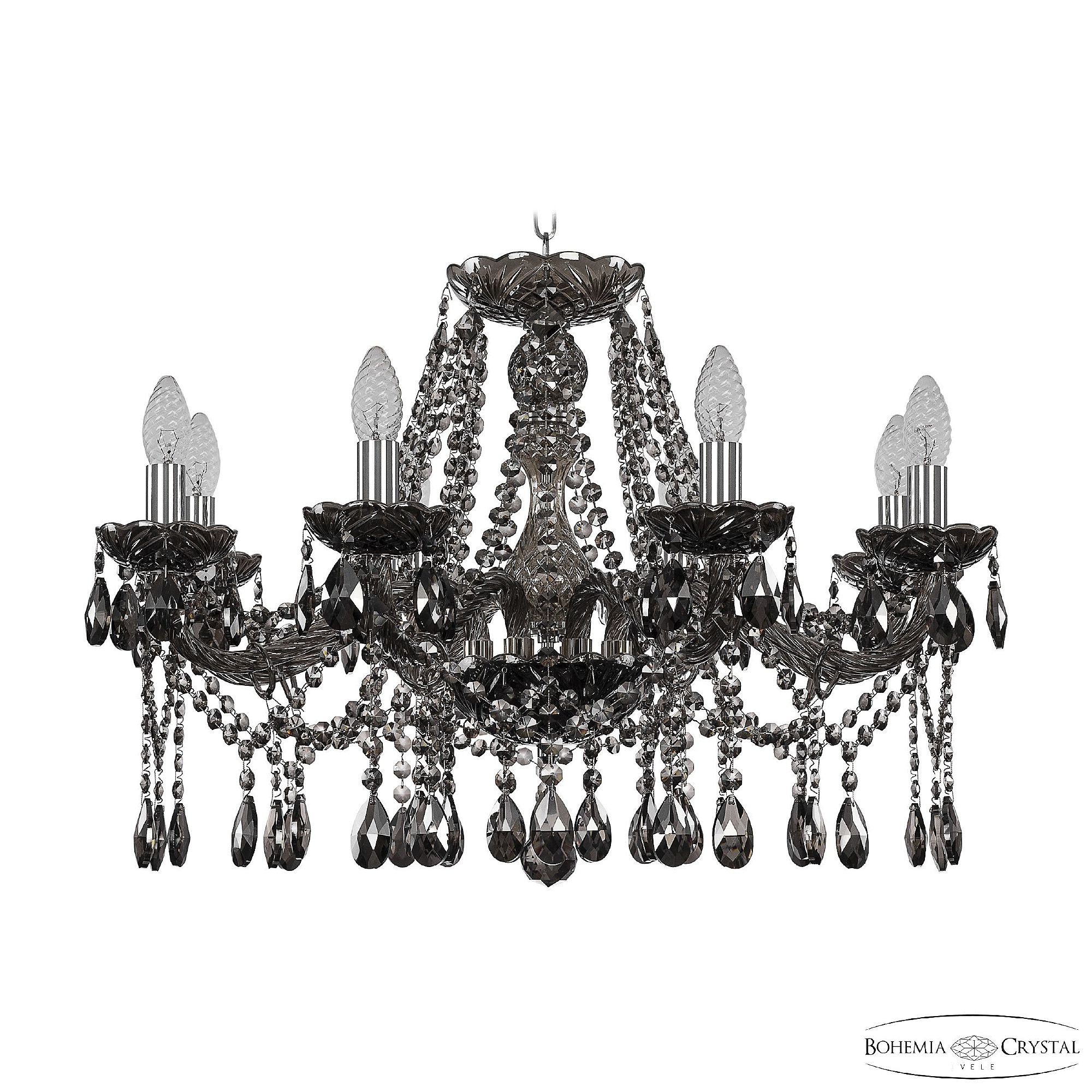 Подвесная хрустальная люстра 1413 Bohemia 1413/8/240 Ni M731