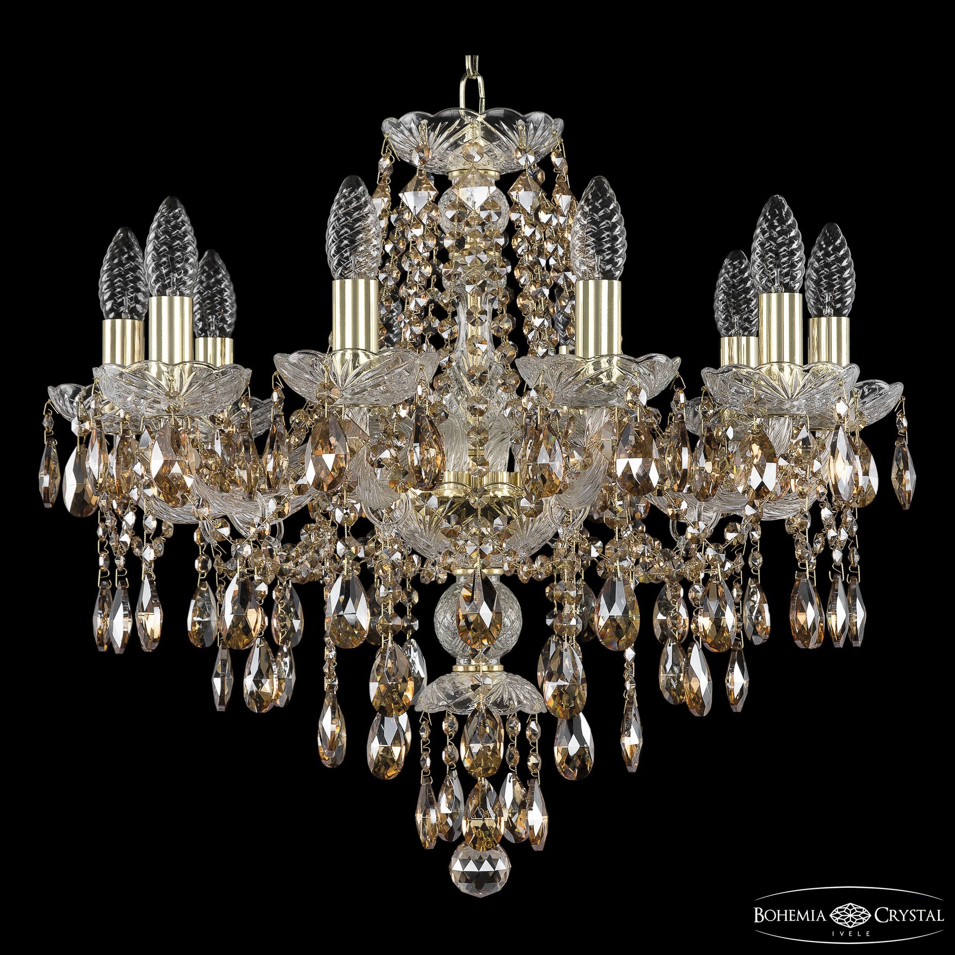 Подвесная хрустальная люстра 1415 Bohemia 1415/10/200 G R721