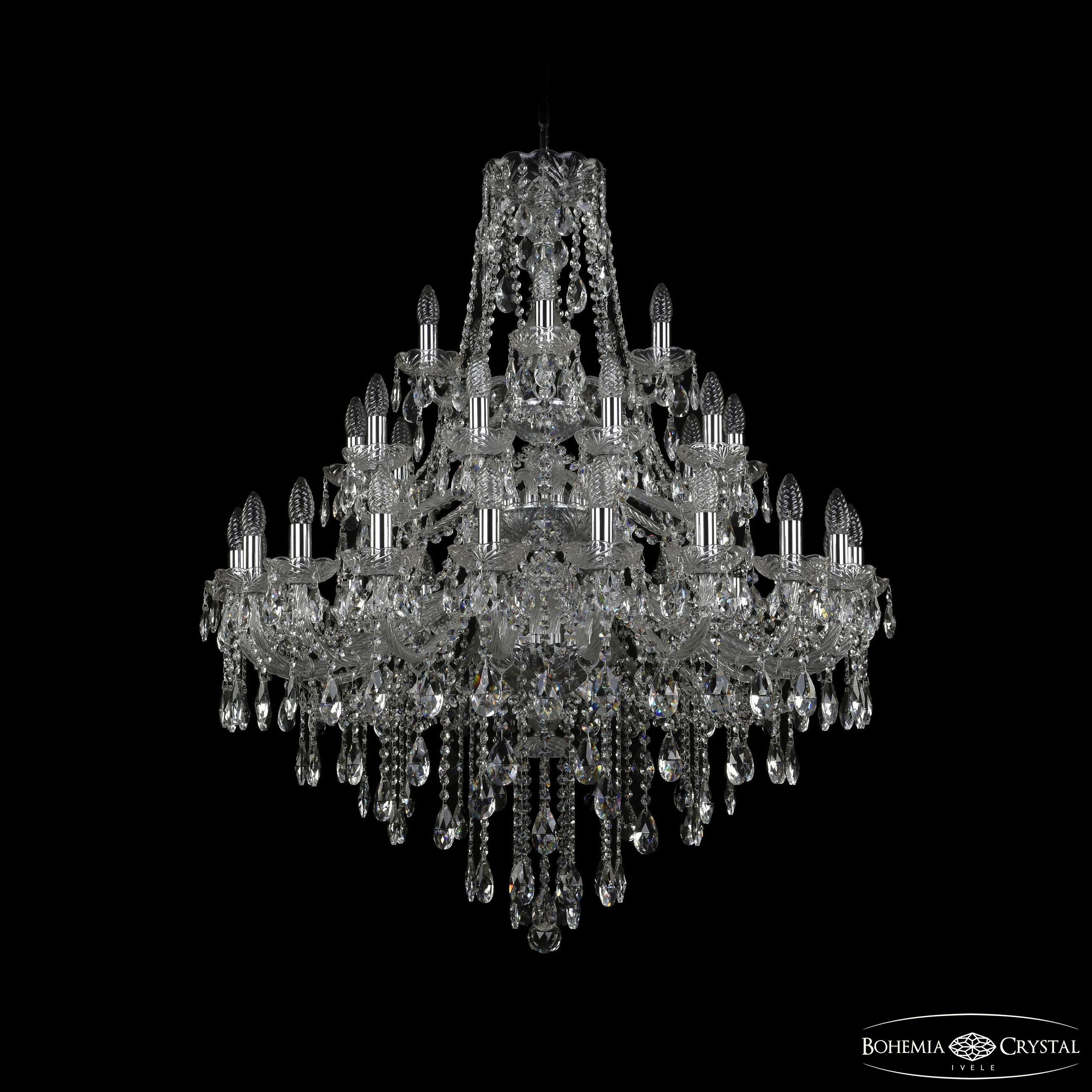 Подвесная хрустальная люстра 1415 Bohemia 1415/20+10+5/300/3d Ni