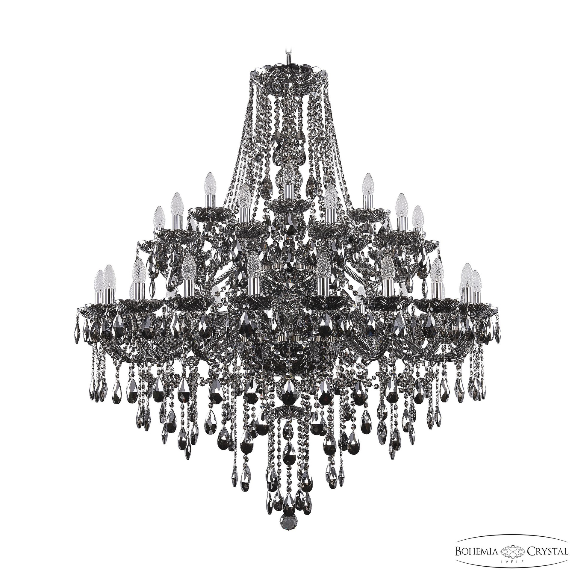Подвесная хрустальная люстра 1415 Bohemia 1415/20+10+5/400/2d Ni M781