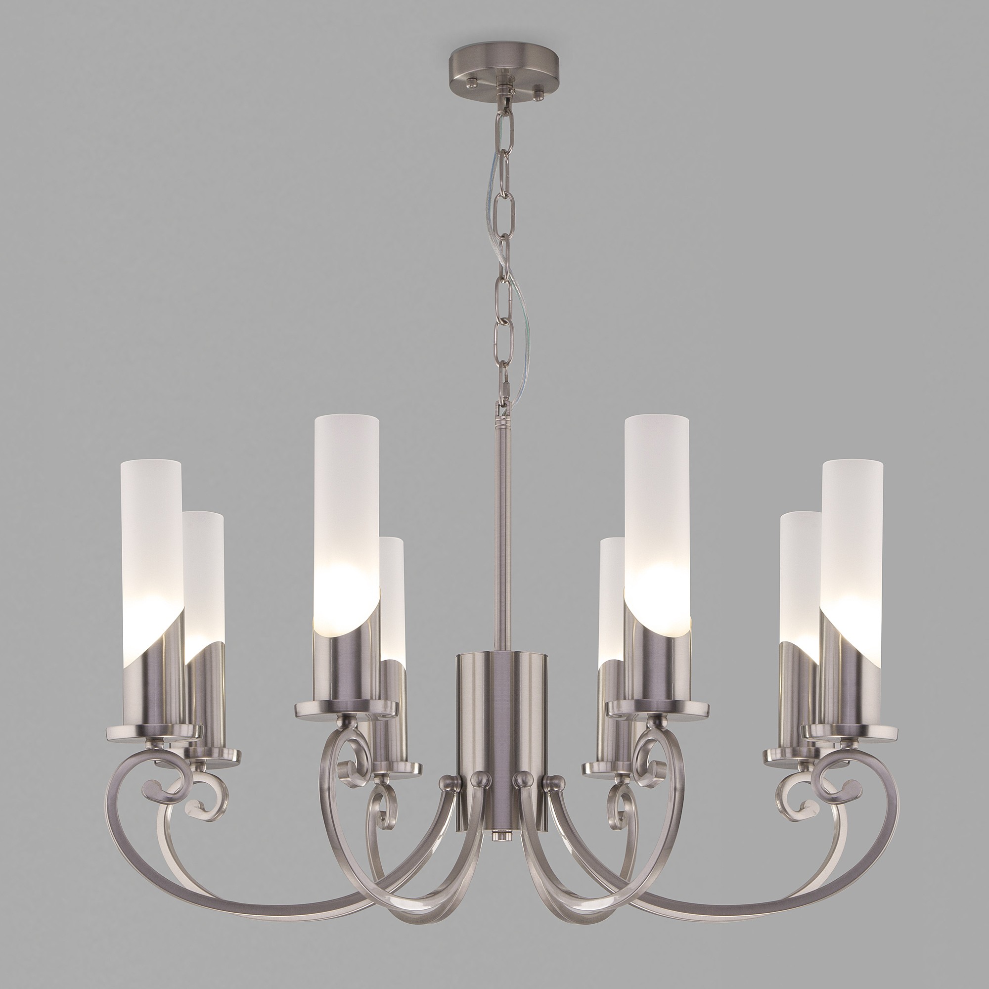 Подвесная люстра Eurosvet Banci 60117/8 никель Smart