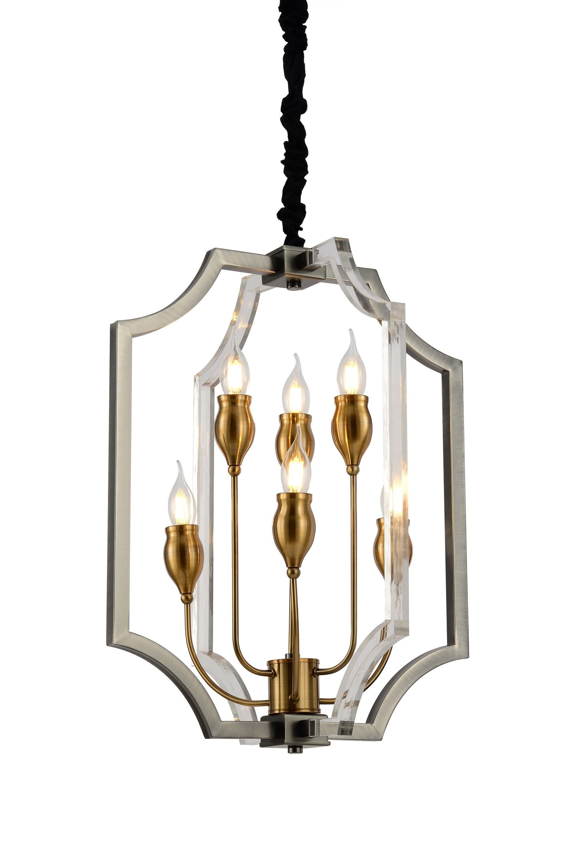 Подвесная люстра Lumina Deco LDP 8014-3+3 BK+AK