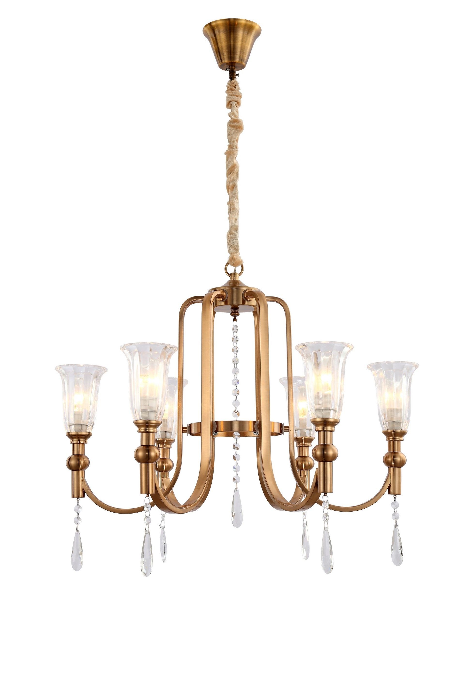 Подвесная люстра Lumina Deco Rionella LDP 8041-6 S.GD