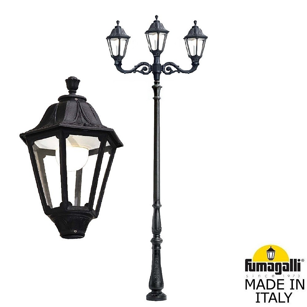 Столб фонарный уличный Fumagalli Noemi E35.205.M21.AXH27