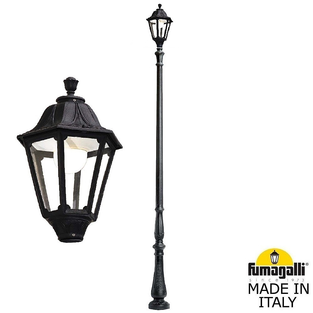 Столб фонарный уличный Fumagalli Noemi E35.208.000.AXH27